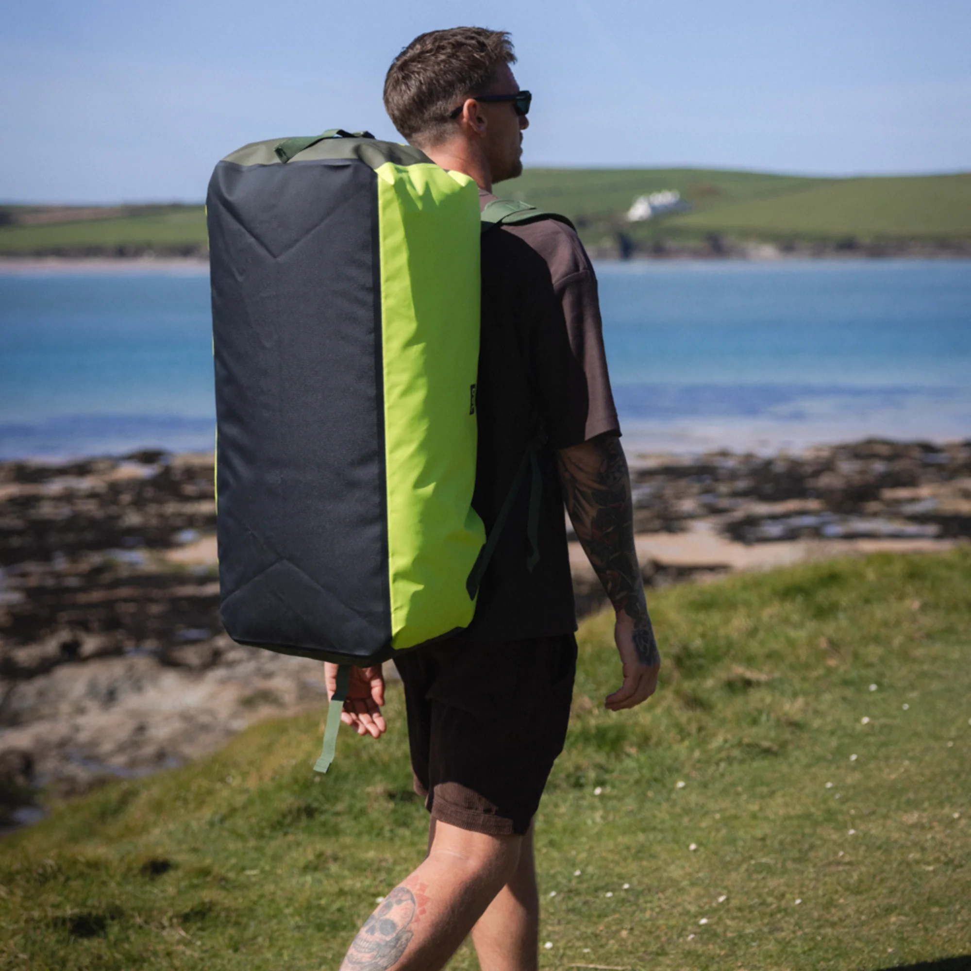 C-Skins Storm Chaser 60L Dry Duffel Bag (Flash Green) - Image 10