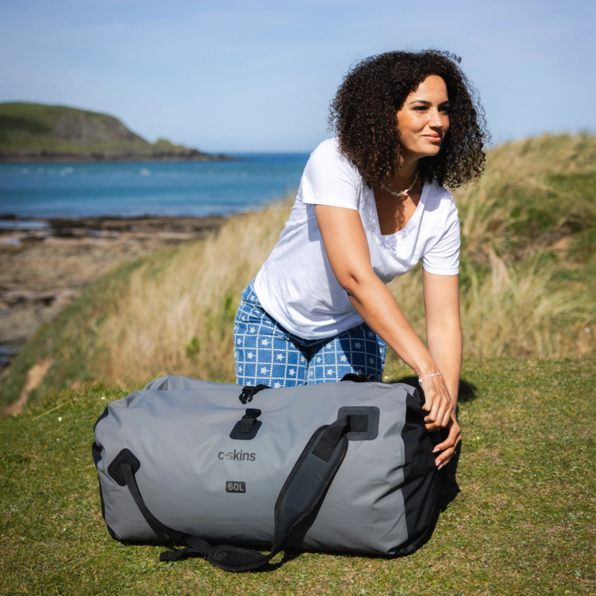 C-Skins Storm Chaser 60L Dry Duffel Bag (Storm Grey) - Image 8