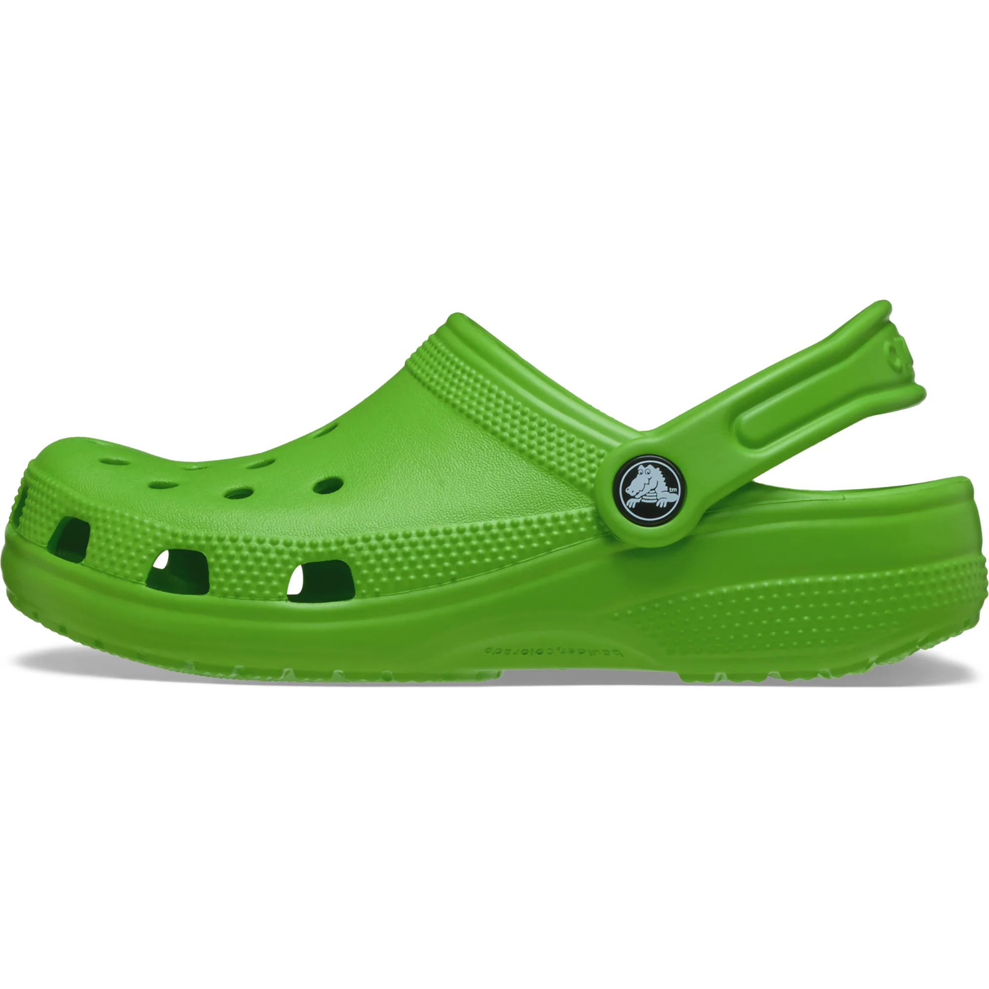 Crocs Classic Clogs - Junior (Crocs Green)(Sizes C11-J4) - Image 2