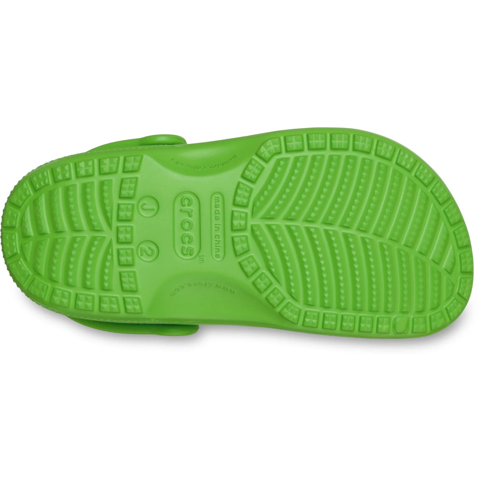 Crocs Classic Clogs - Junior (Crocs Green)(Sizes C11-J4) - Image 4