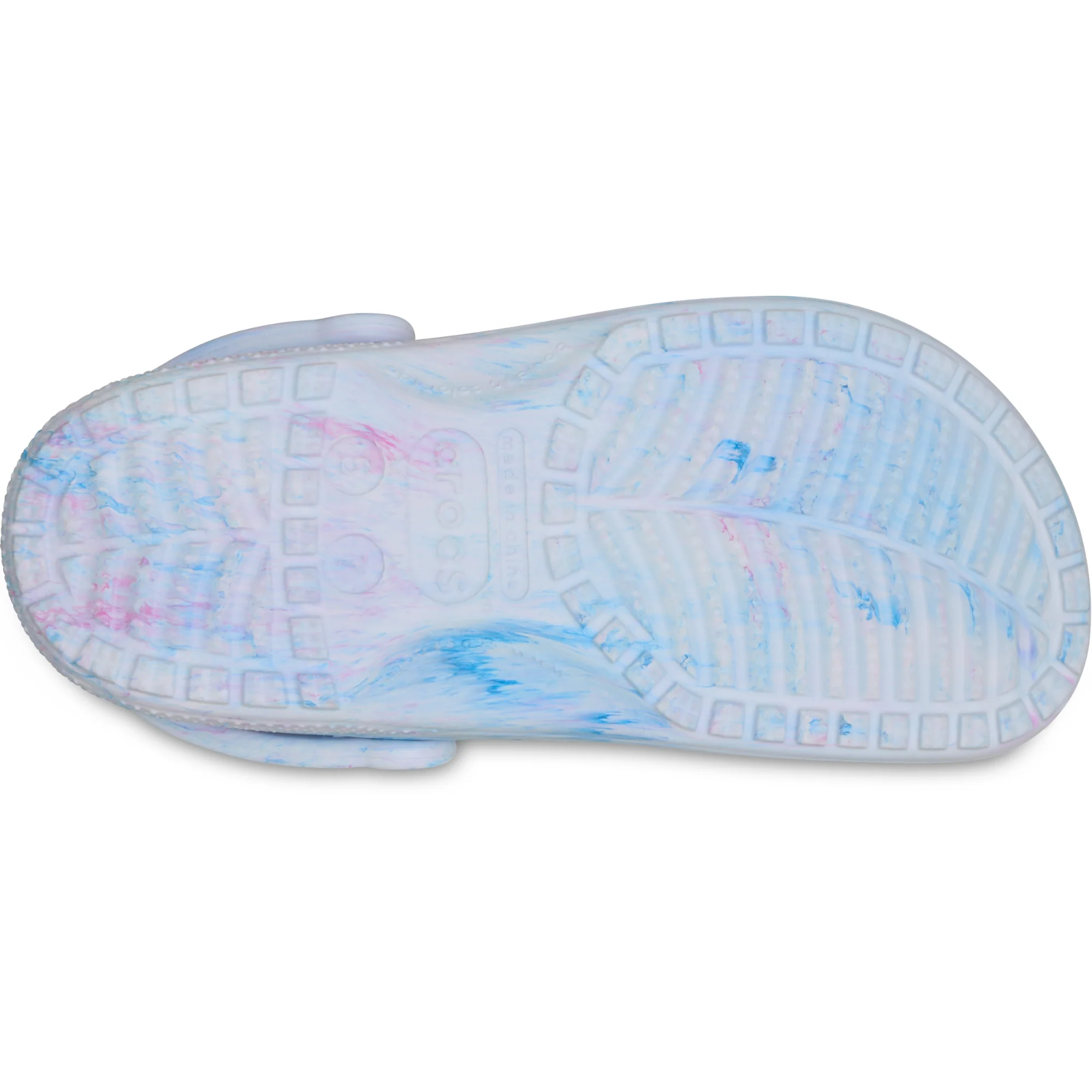 Crocs Unisex Classic Watercolour Marbled Clogs (Oxygen Swirl) - Image 4