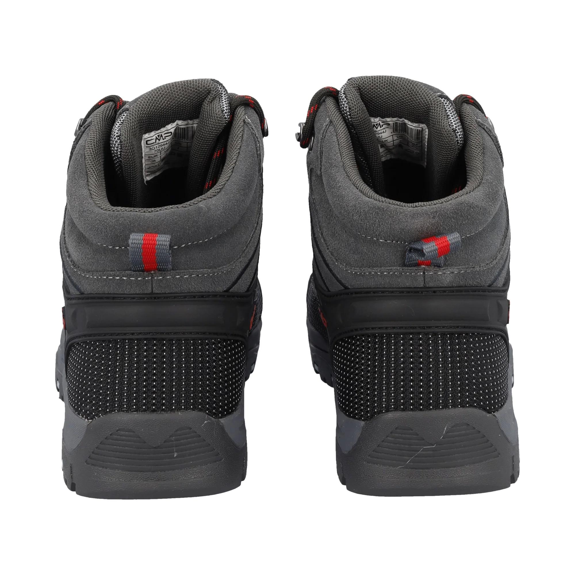 CMP Junior Rigel Trekking Waterproof Mid Trail Boots (Grey/Ferrari)(Sizes EU38-41) - Image 6