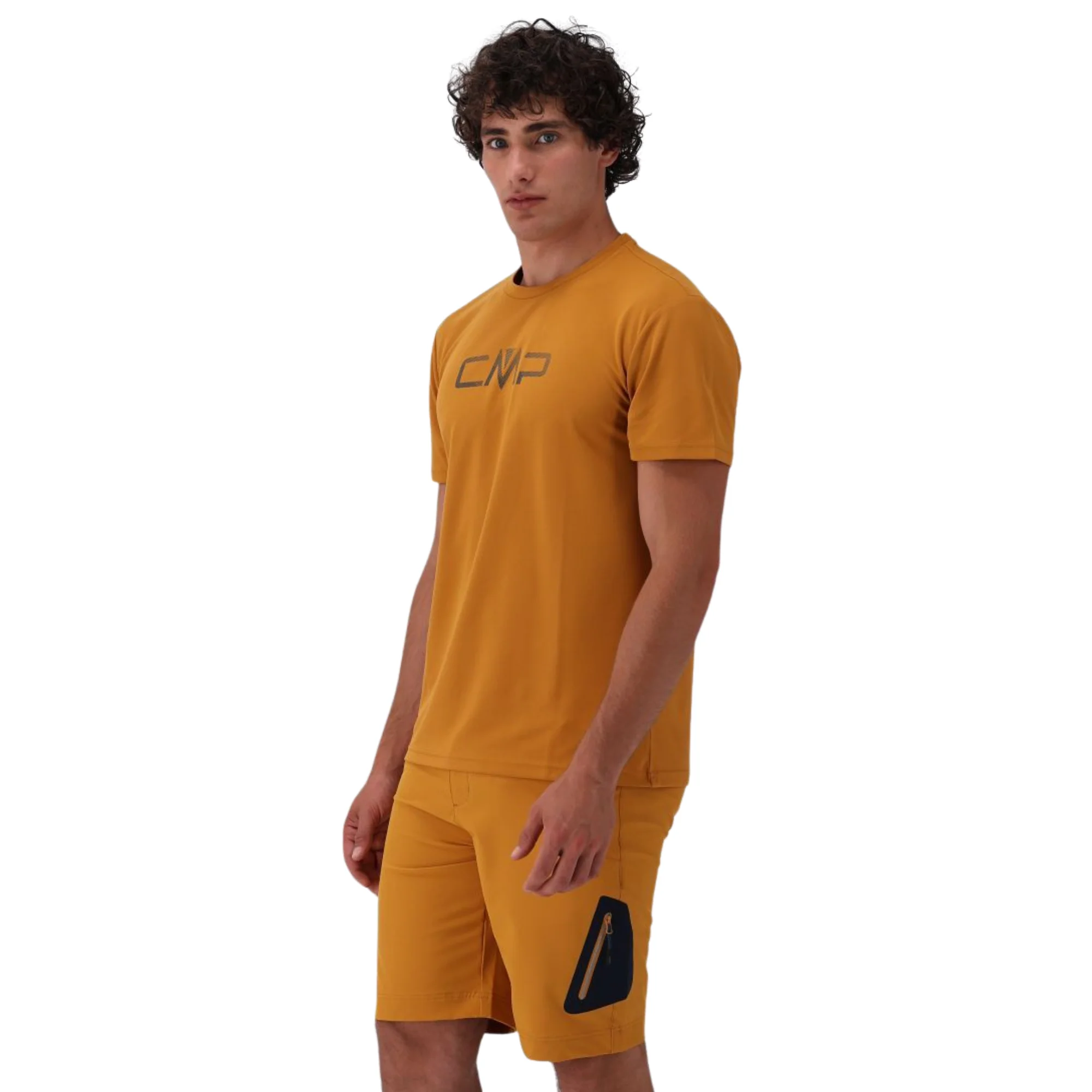 CMP Men's Round Neck Logo Technical Tee (Curcuma) - Image 5