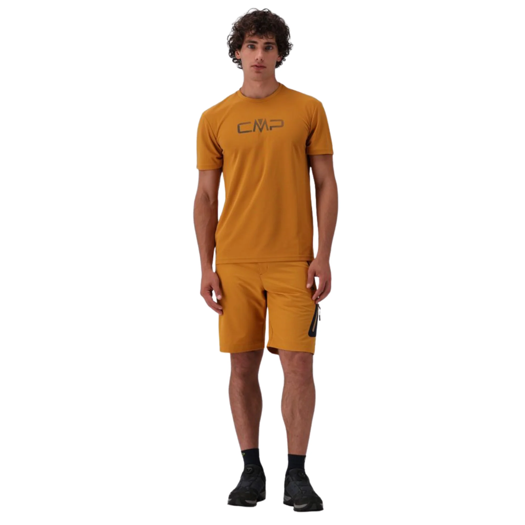CMP Men's Round Neck Logo Technical Tee (Curcuma) - Image 7