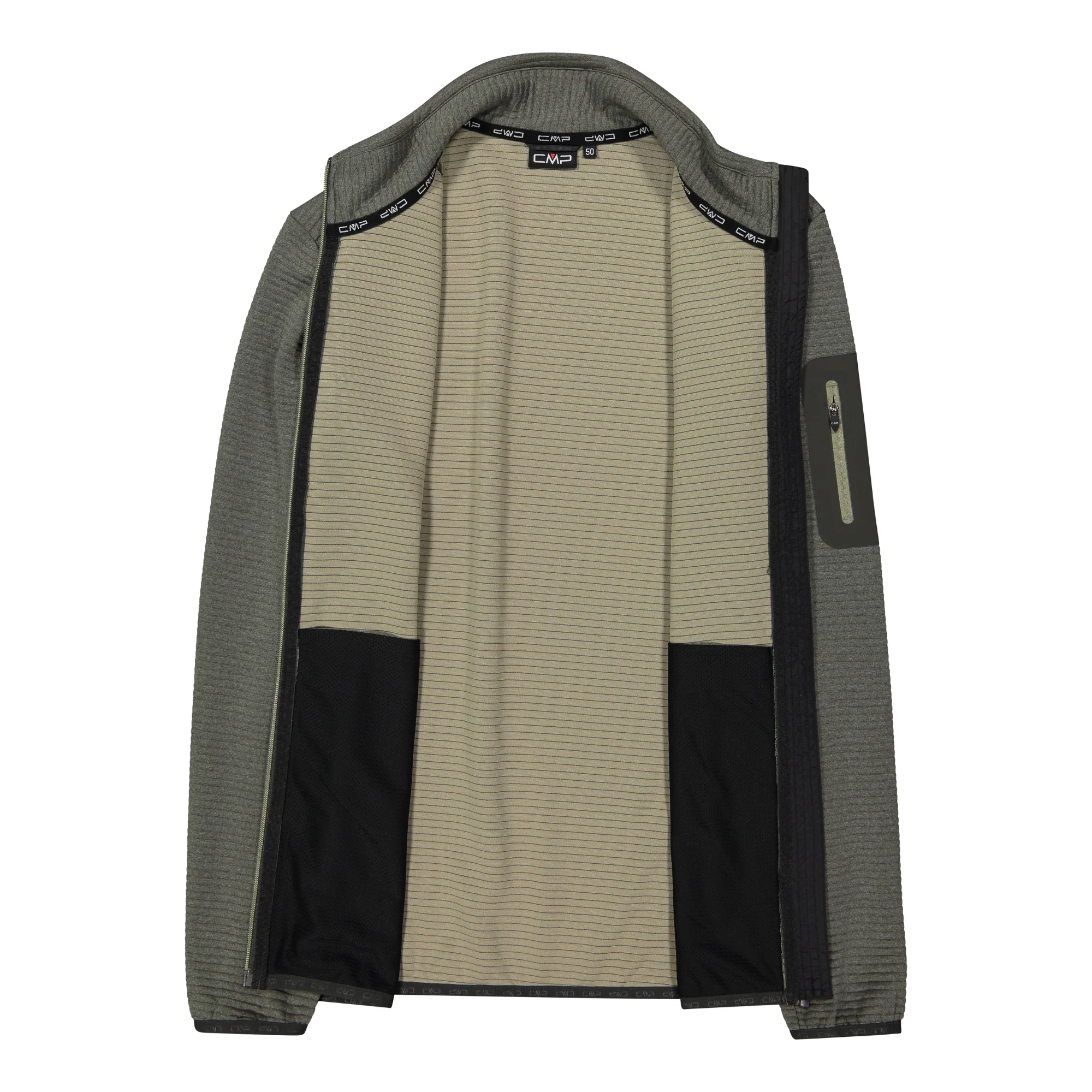 CMP Men's Unlimitech Full Zip Fleece (Pine Mel) - Image 4