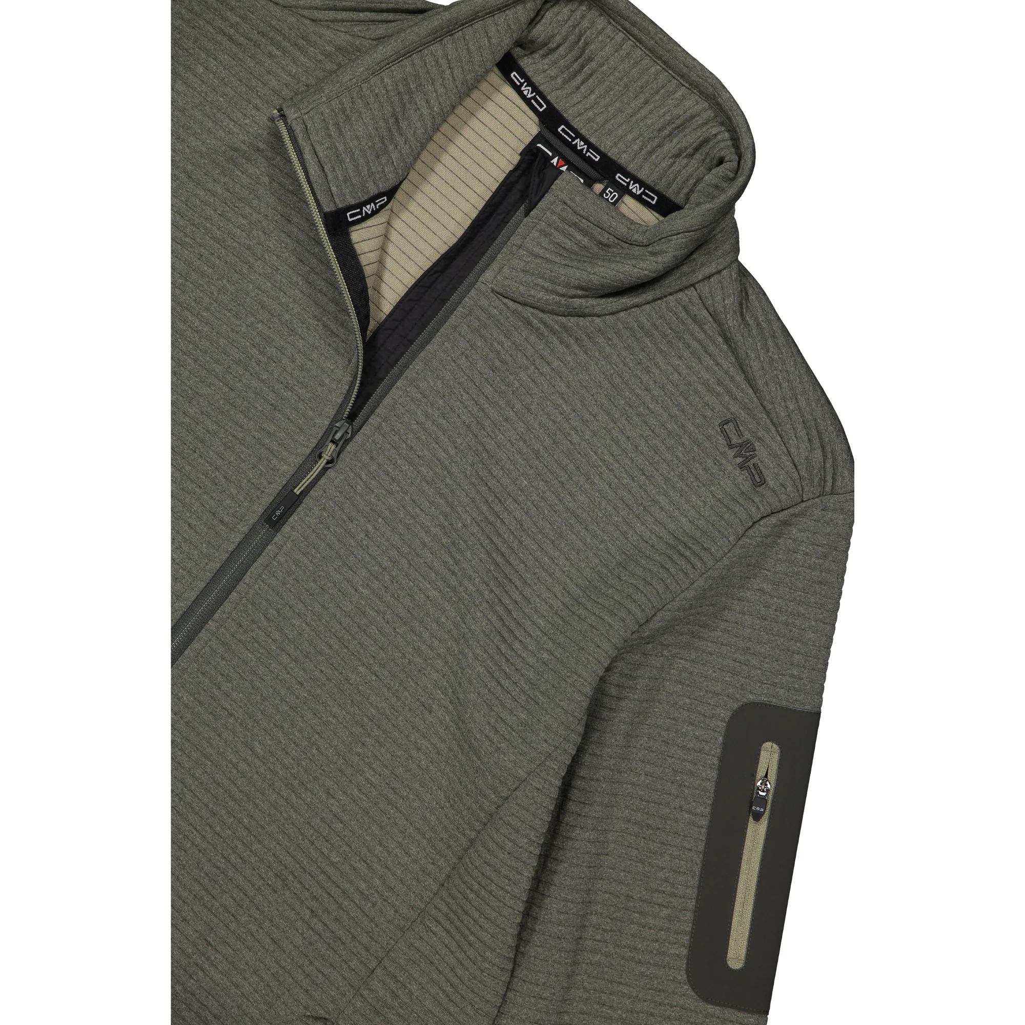 CMP Men's Unlimitech Full Zip Fleece (Pine Mel) - Image 5