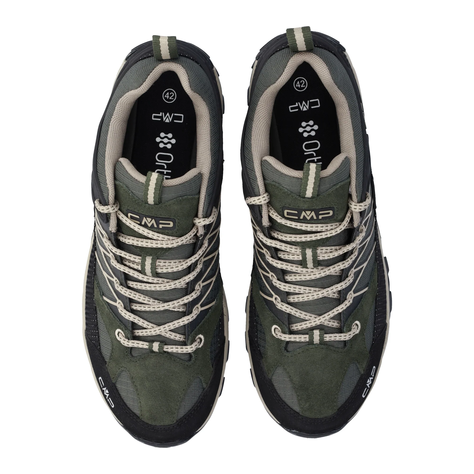 CMP Men's Rigel Low Trekking Waterproof Trail Shoes (Pine/Corda) - Image 6