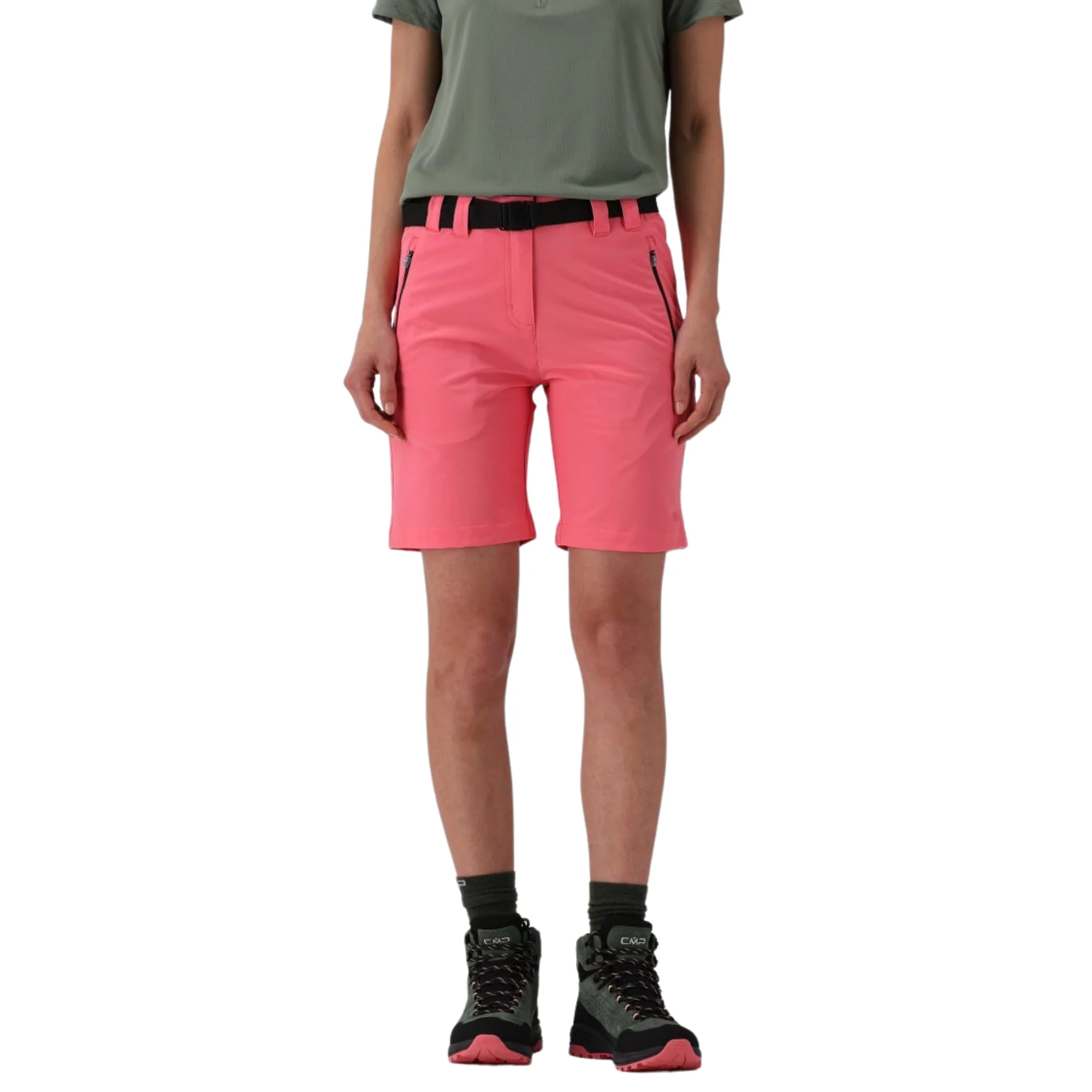 CMP Women's Bermuda Belted Shorts (Coral)(8in) - Image 5