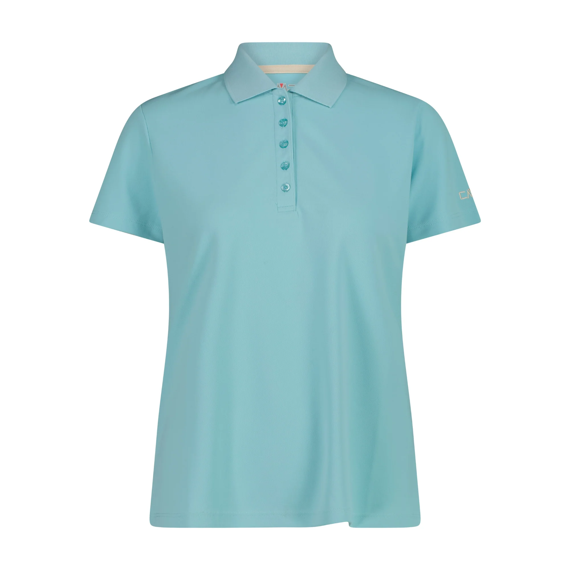 CMP Women's Piquet Short Sleeve Technical Polo Shirt (Lagoon)