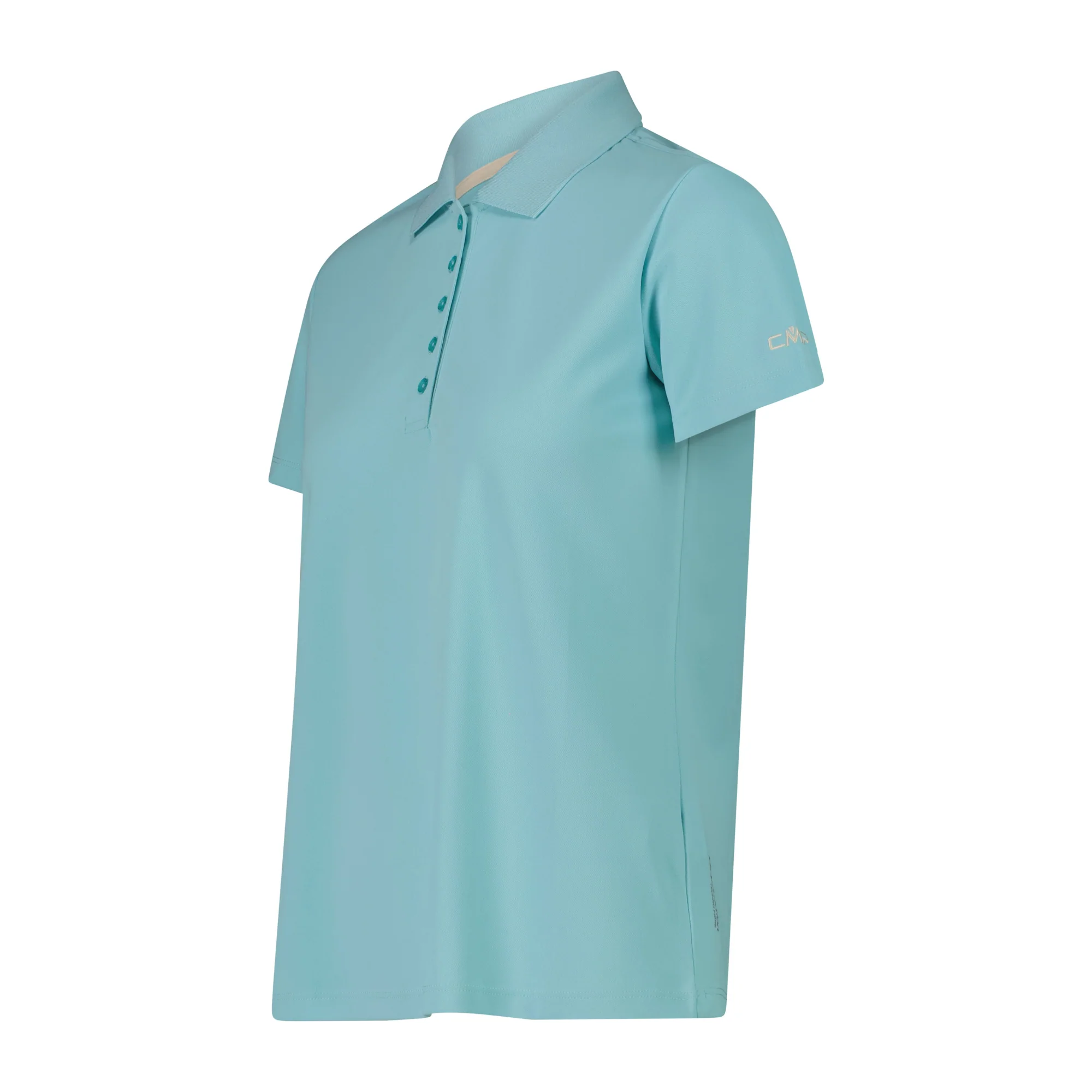 CMP Women's Piquet Short Sleeve Technical Polo Shirt (Lagoon) - Image 2