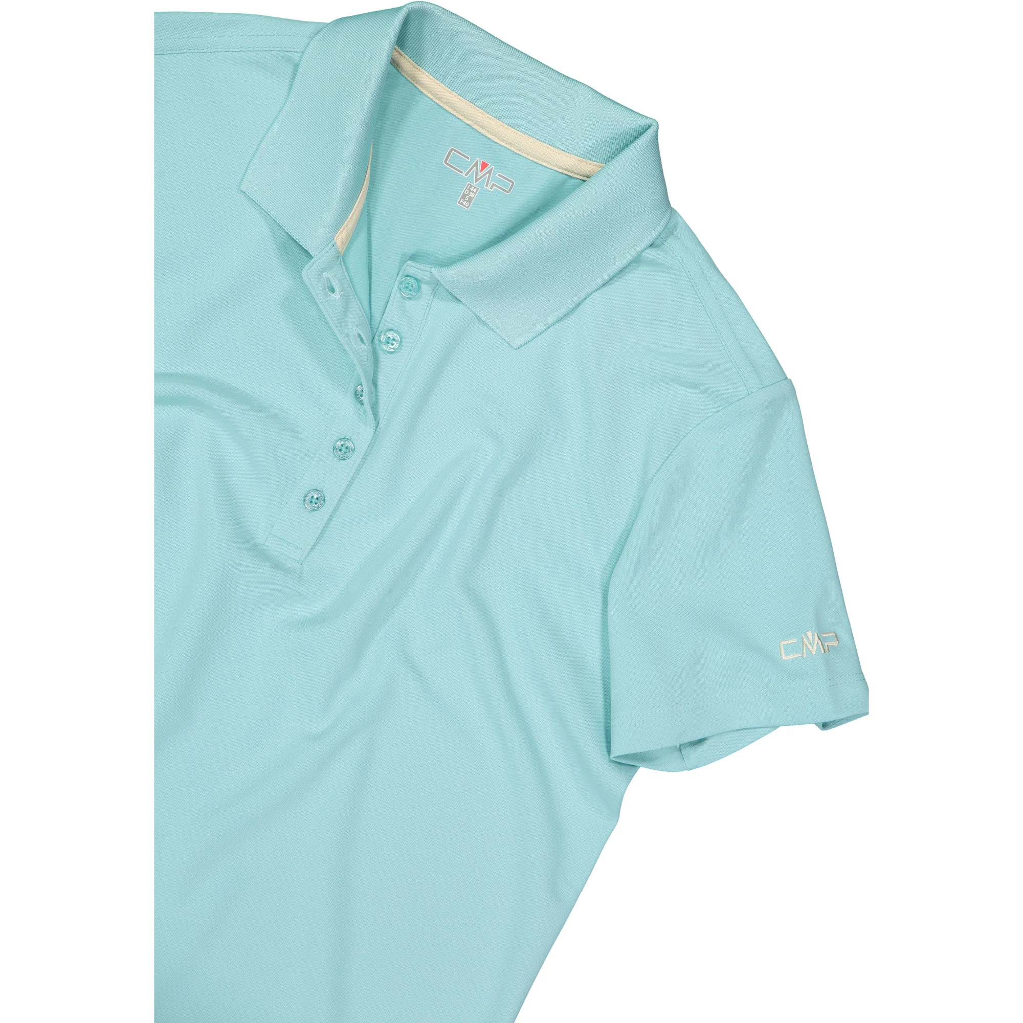 CMP Women's Piquet Short Sleeve Technical Polo Shirt (Lagoon) - Image 4