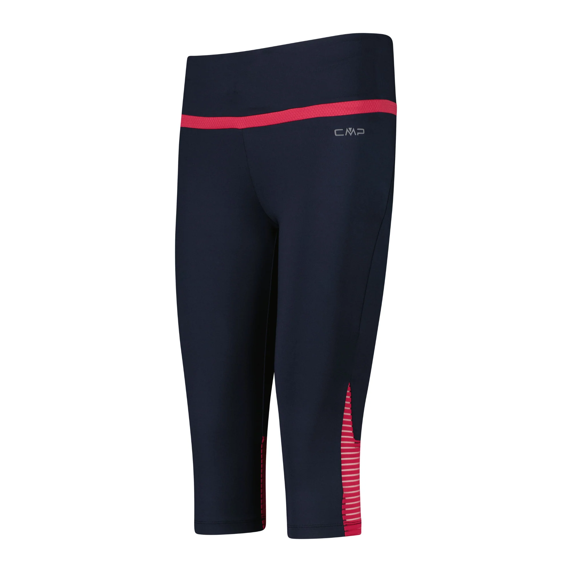 CMP Women's 4 Way Stretch 3/4 Leggings (B. Blue/Magenta) - Image 2