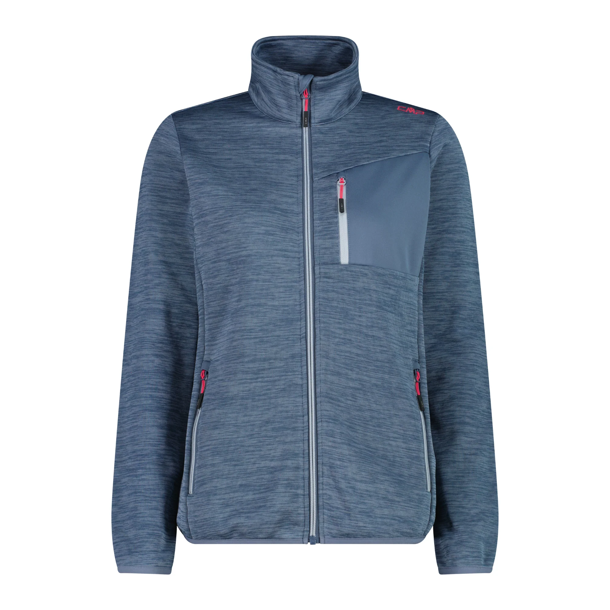 CMP Women's Jacquard Full Zip Fleece (Space Mel)