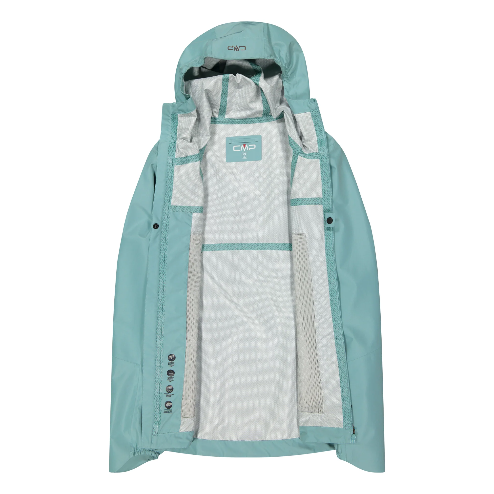 CMP Women's Unlimitech 2.5L Waterproof Jacket (Lagoon) - Image 4