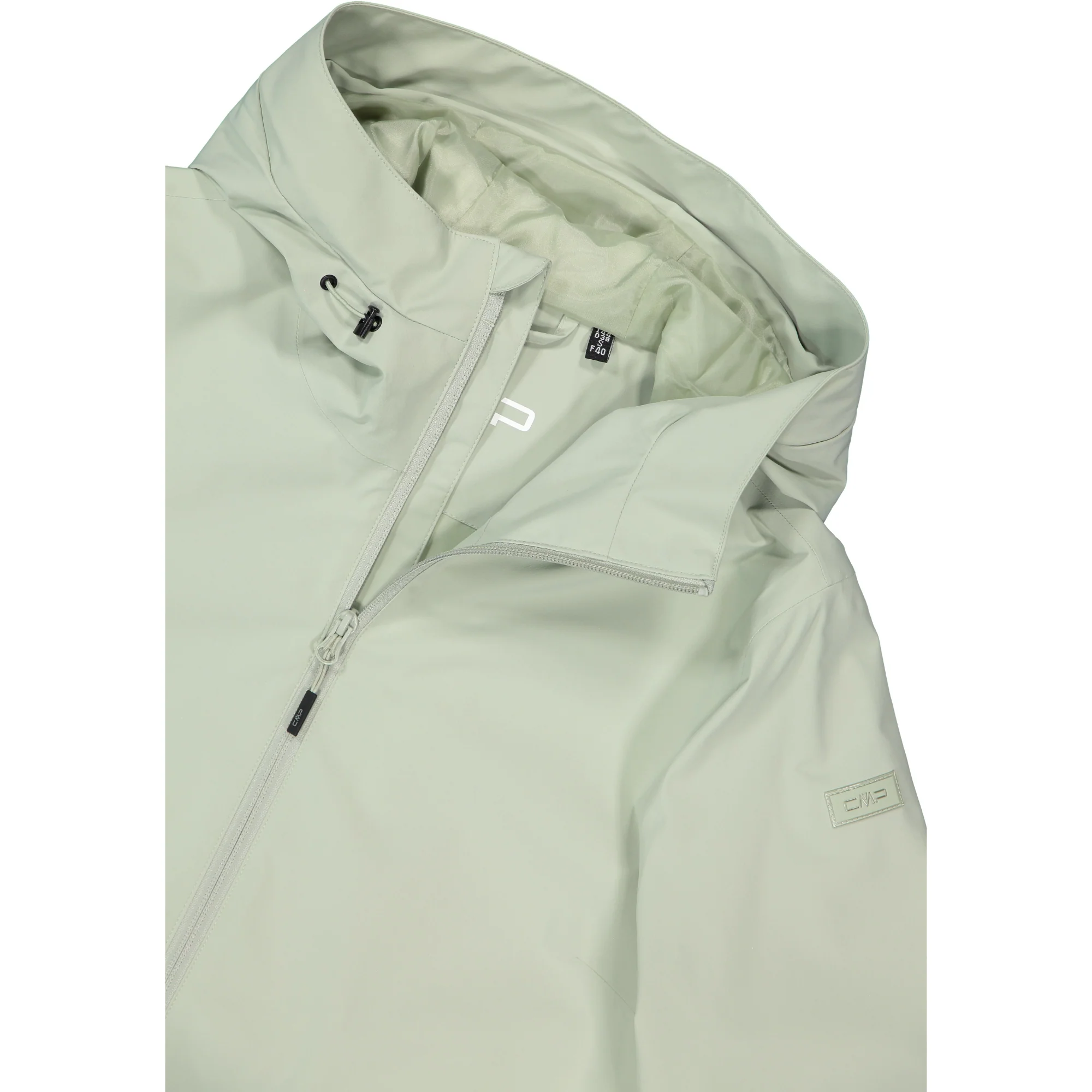CMP Women's Hooded Waterproof Jacket (Pistachio) - Image 5