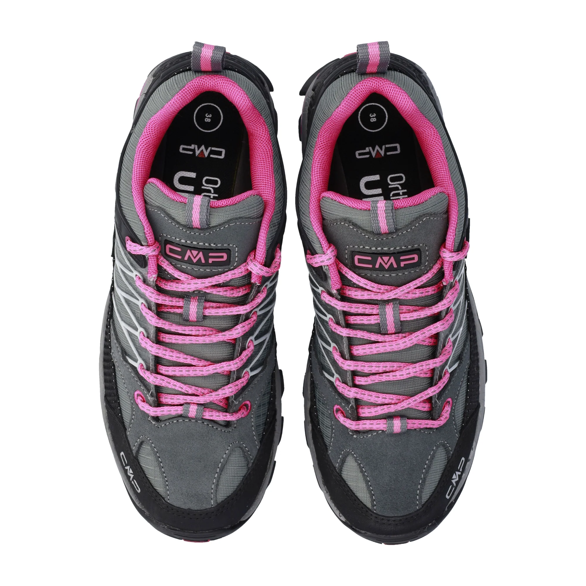 CMP Women's Rigel Low Trekking Waterproof Trail Shoes (Grey/Fuxia/Ice) - Image 5