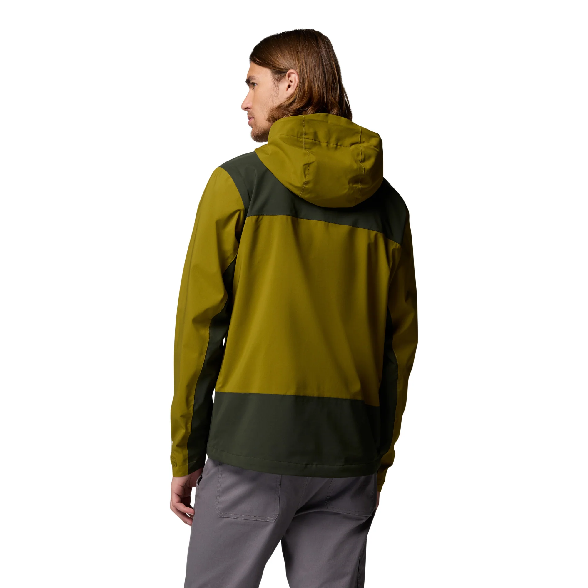 Columbia Men's Boulder Falls Waterproof Jacket (Mossy Green/Greenscape) - Image 3