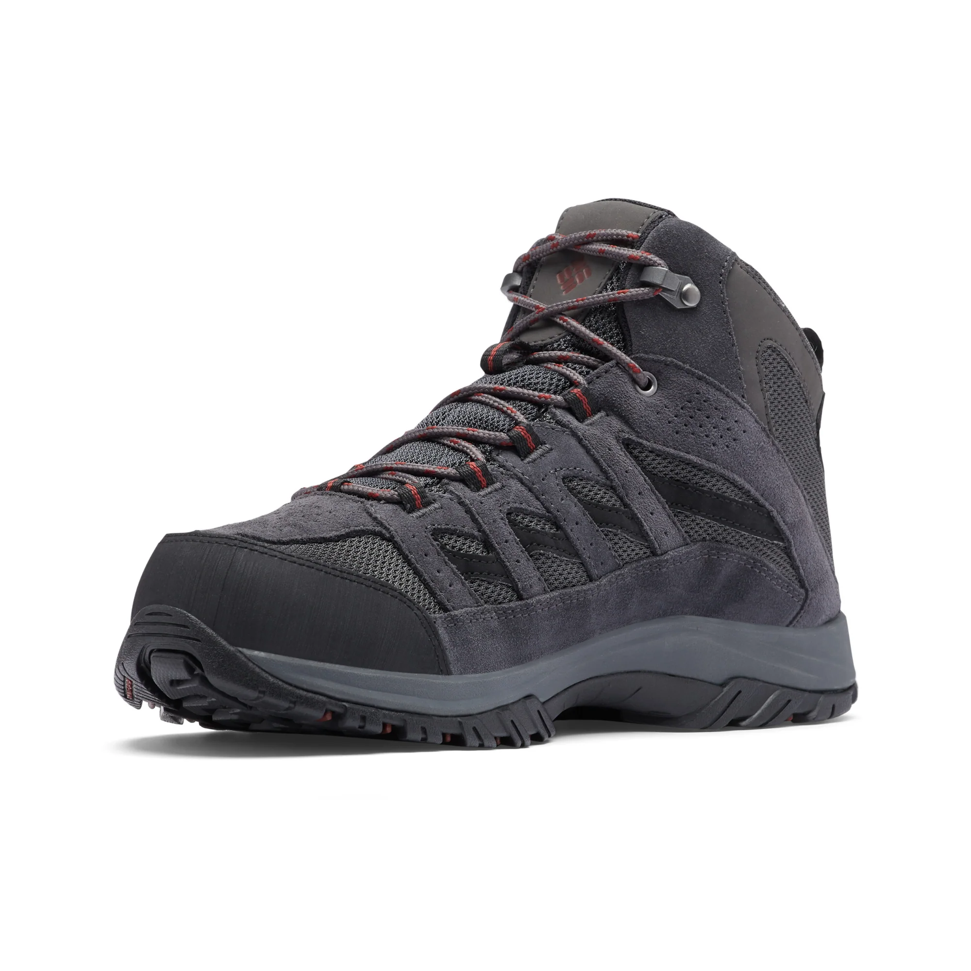 Columbia Men's Crestwood Waterproof Mid Trail Boots (Dark Grey/Deep Rust) - Image 4