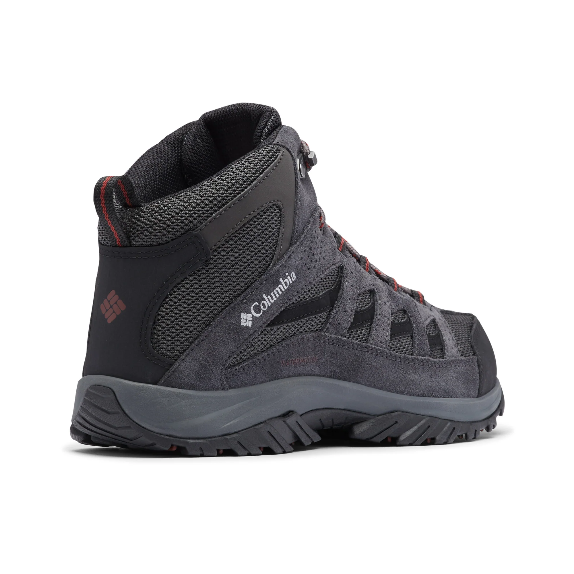 Columbia Men's Crestwood Waterproof Mid Trail Boots (Dark Grey/Deep Rust) - Image 5