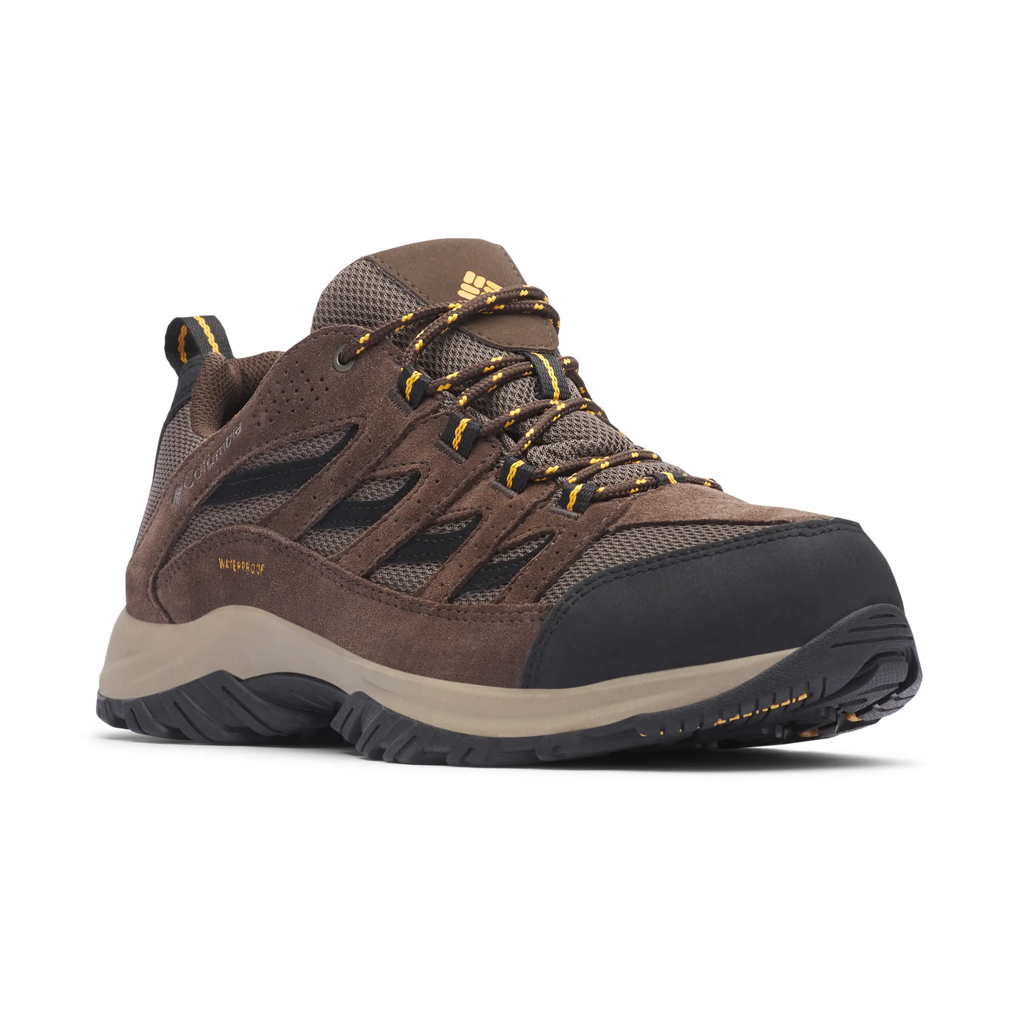 Columbia Men's Crestwood Waterproof Trail Shoes (Mud/Squash) - Image 3