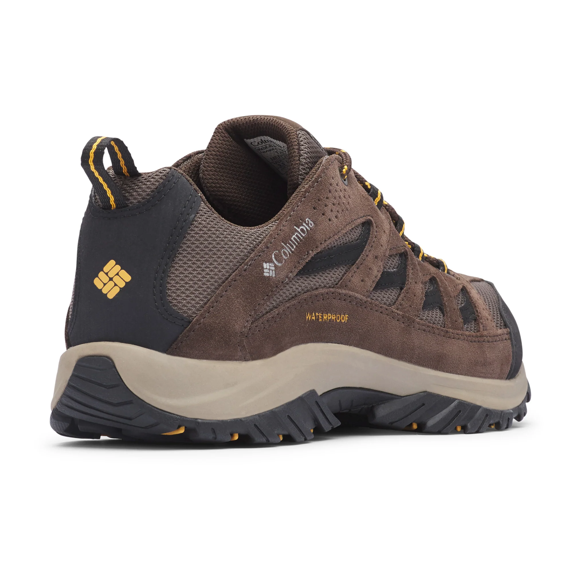 Columbia Men's Crestwood Waterproof Trail Shoes (Mud/Squash) - Image 9