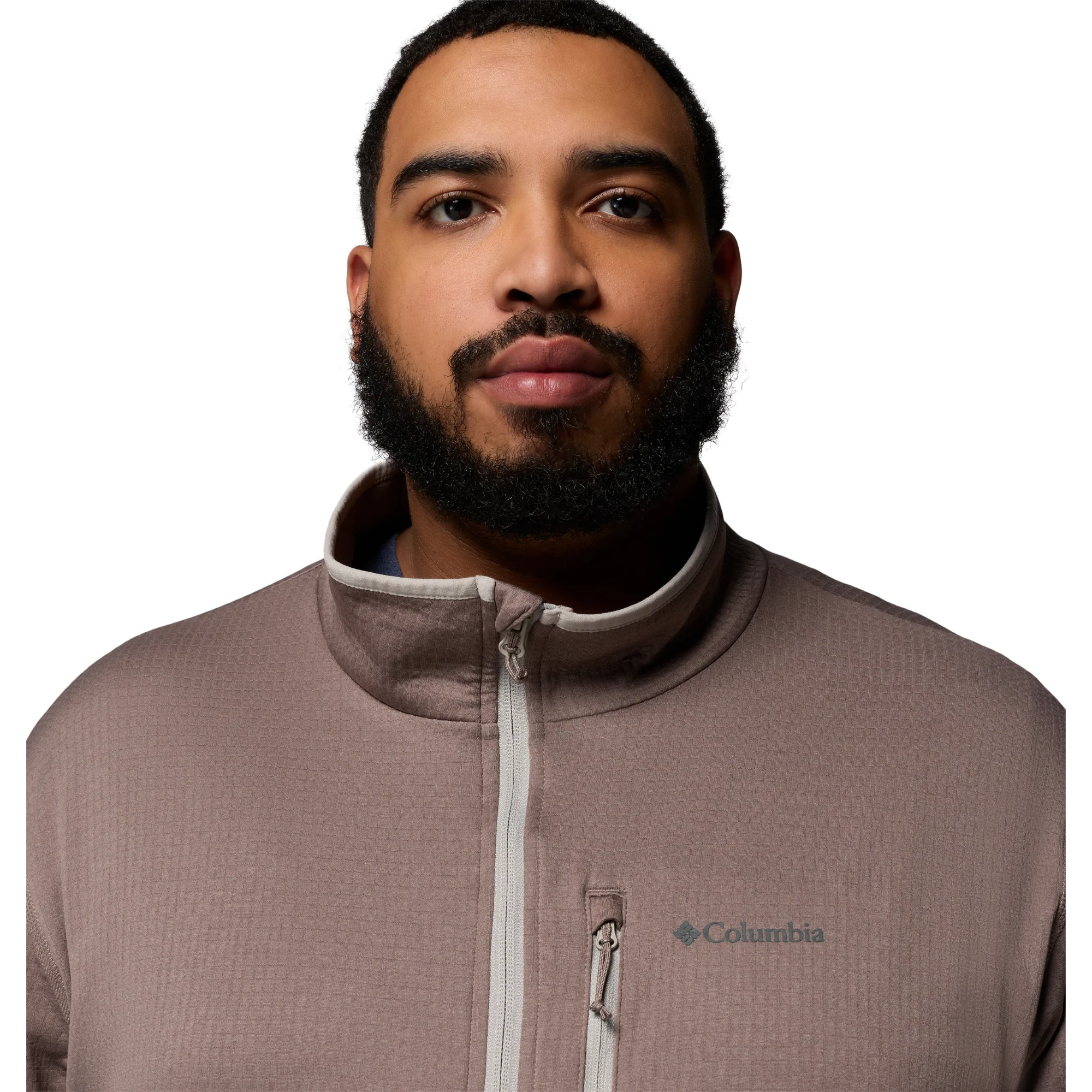 Columbia Men's Essential Hike Grid Full Zip Fleece (Iron/Flint Grey) - Image 10