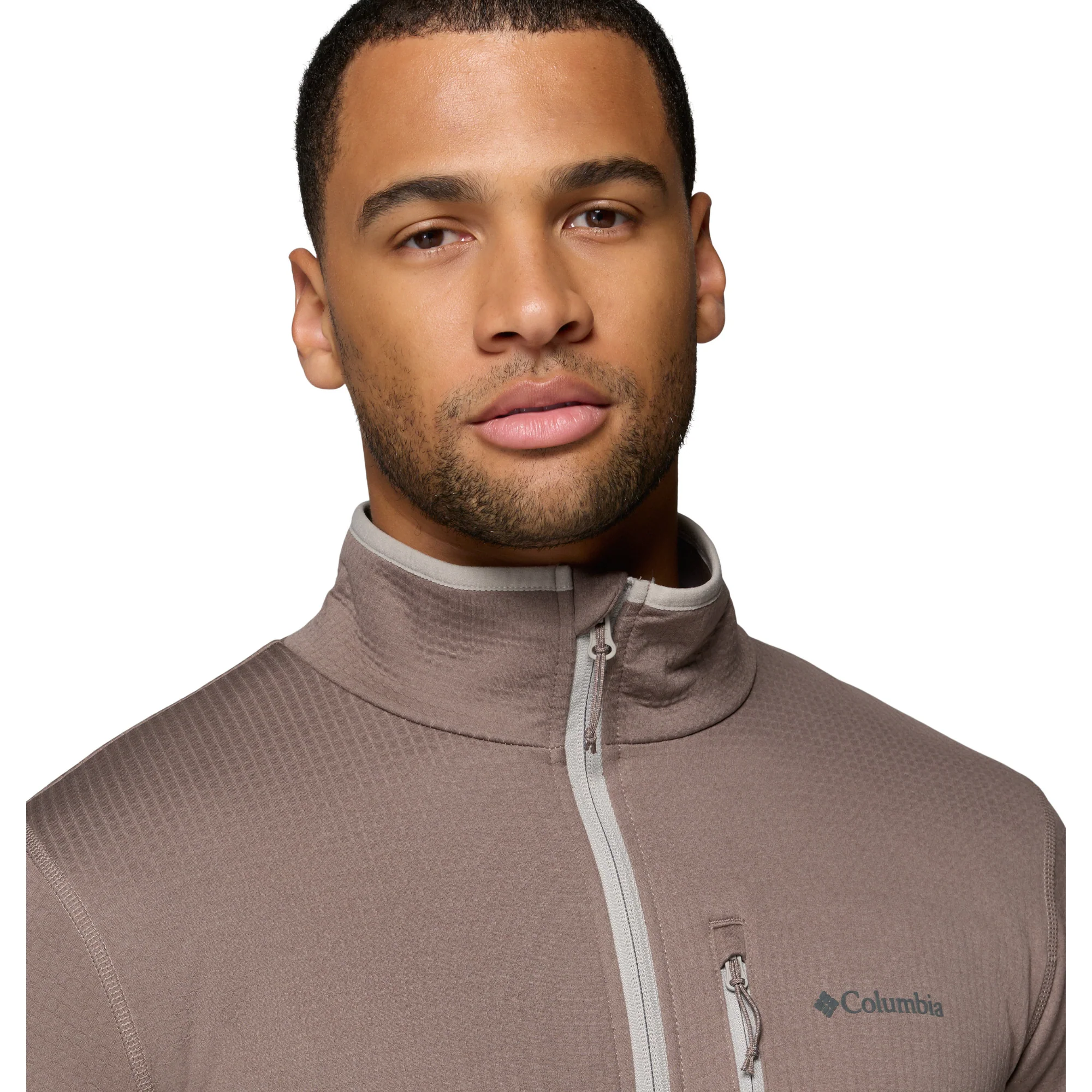 Columbia Men's Essential Hike Grid Full Zip Fleece (Iron/Flint Grey) - Image 9