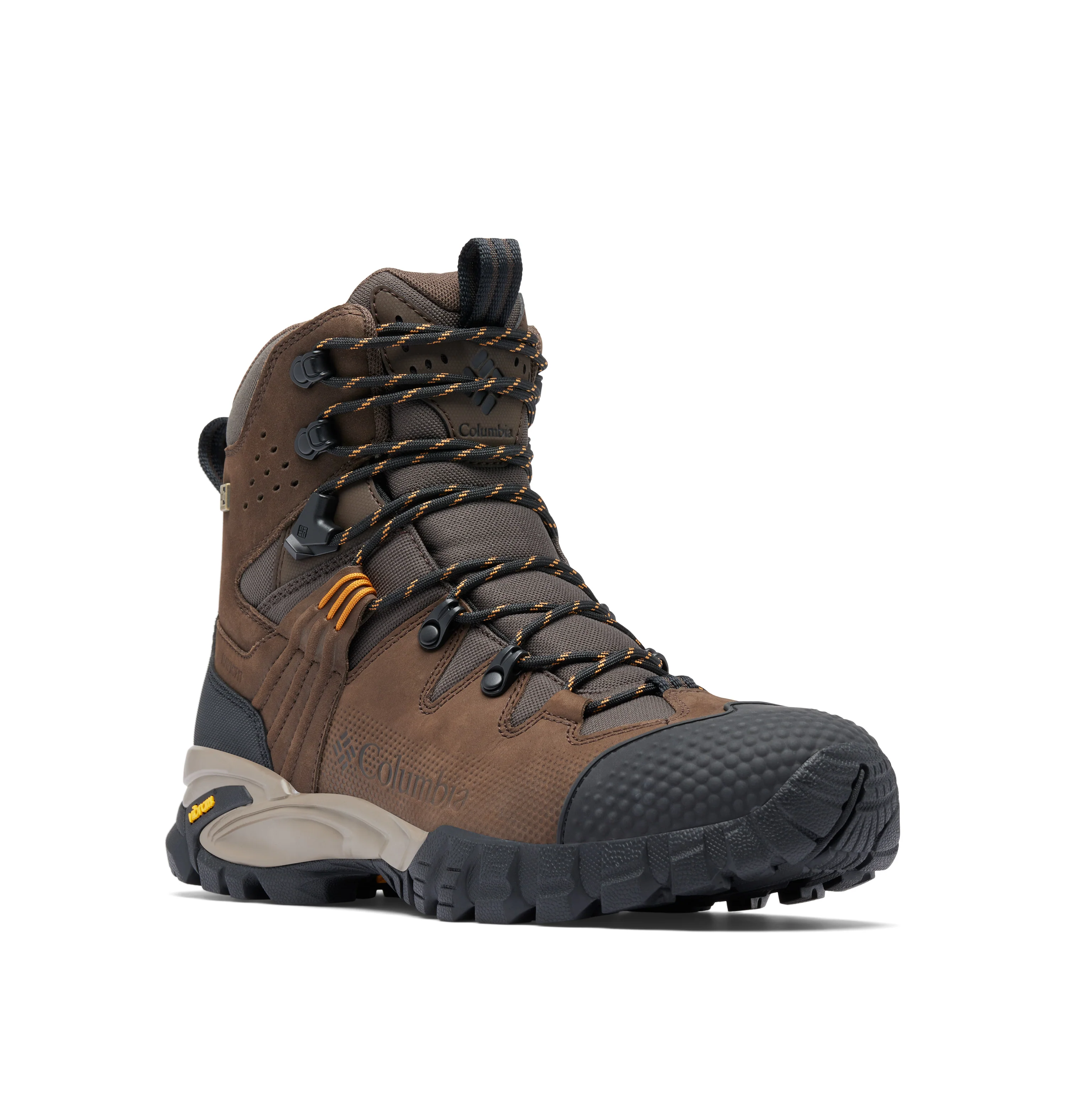 Columbia Men's Geoterra Outdry Leather Trail Boots (Cordovan/Canyon Sun) - Image 3