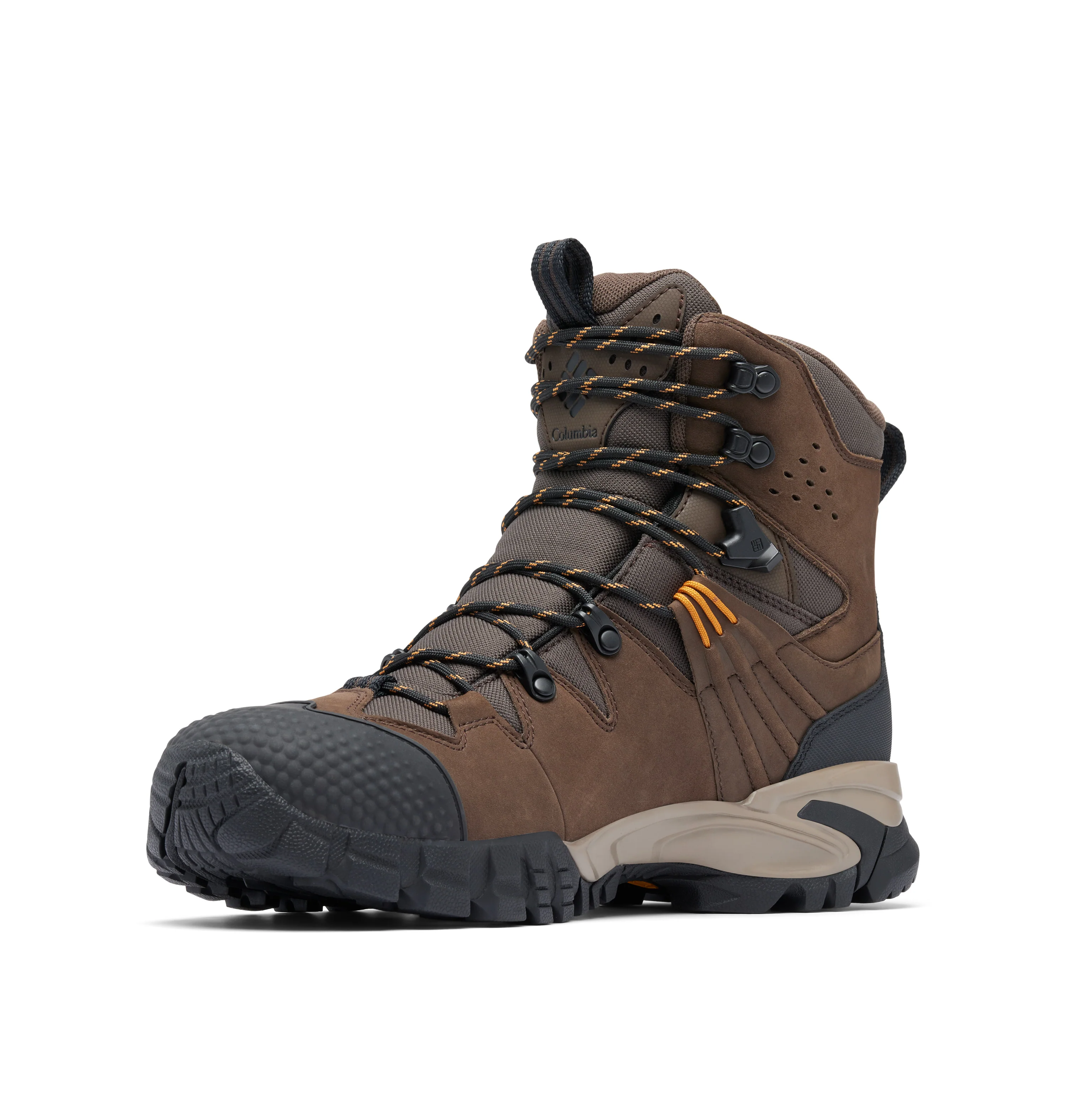 Columbia Men's Geoterra Outdry Leather Trail Boots (Cordovan/Canyon Sun) - Image 4