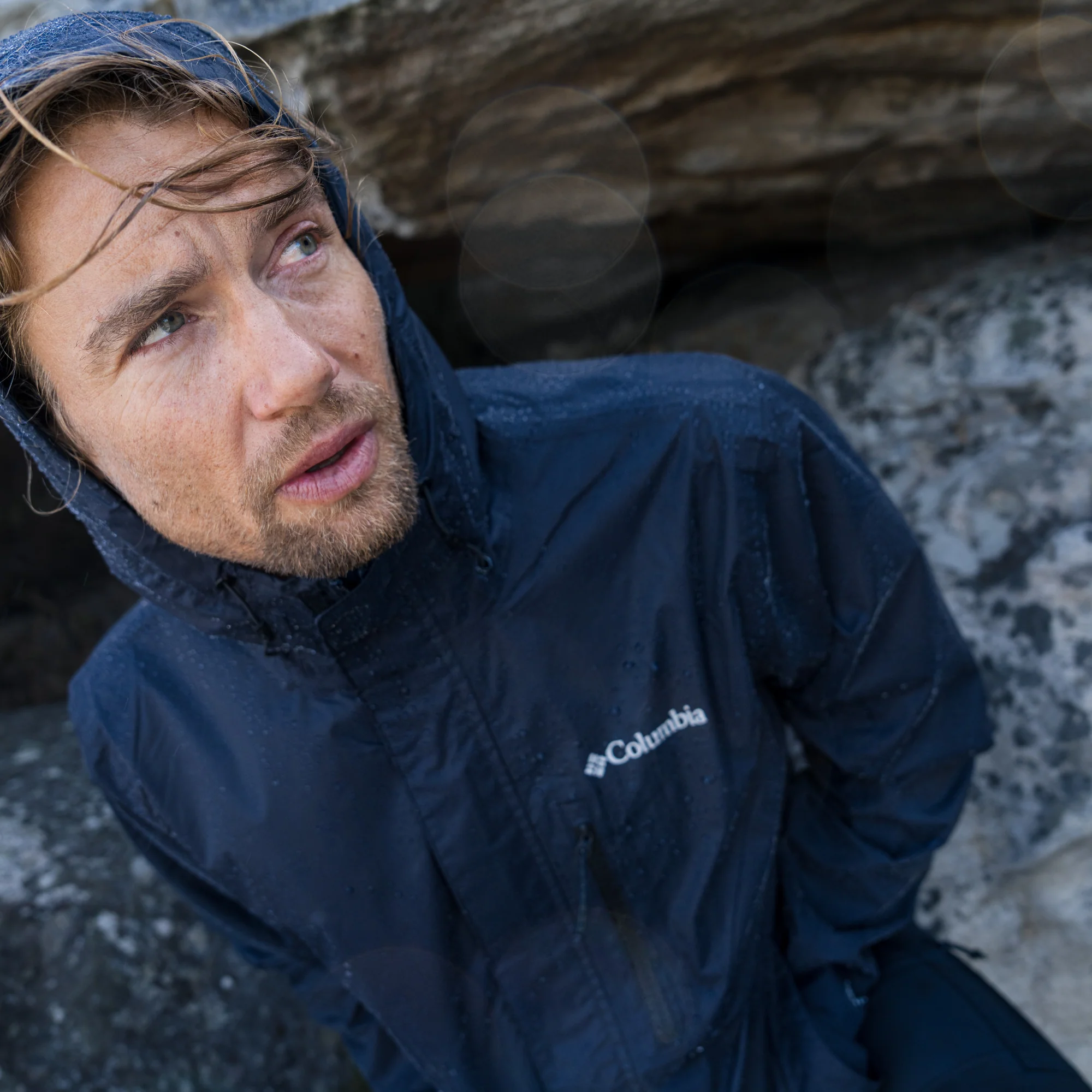 Columbia Men's Pouring Adventure III Packable Waterproof Jacket (Black) - Image 12