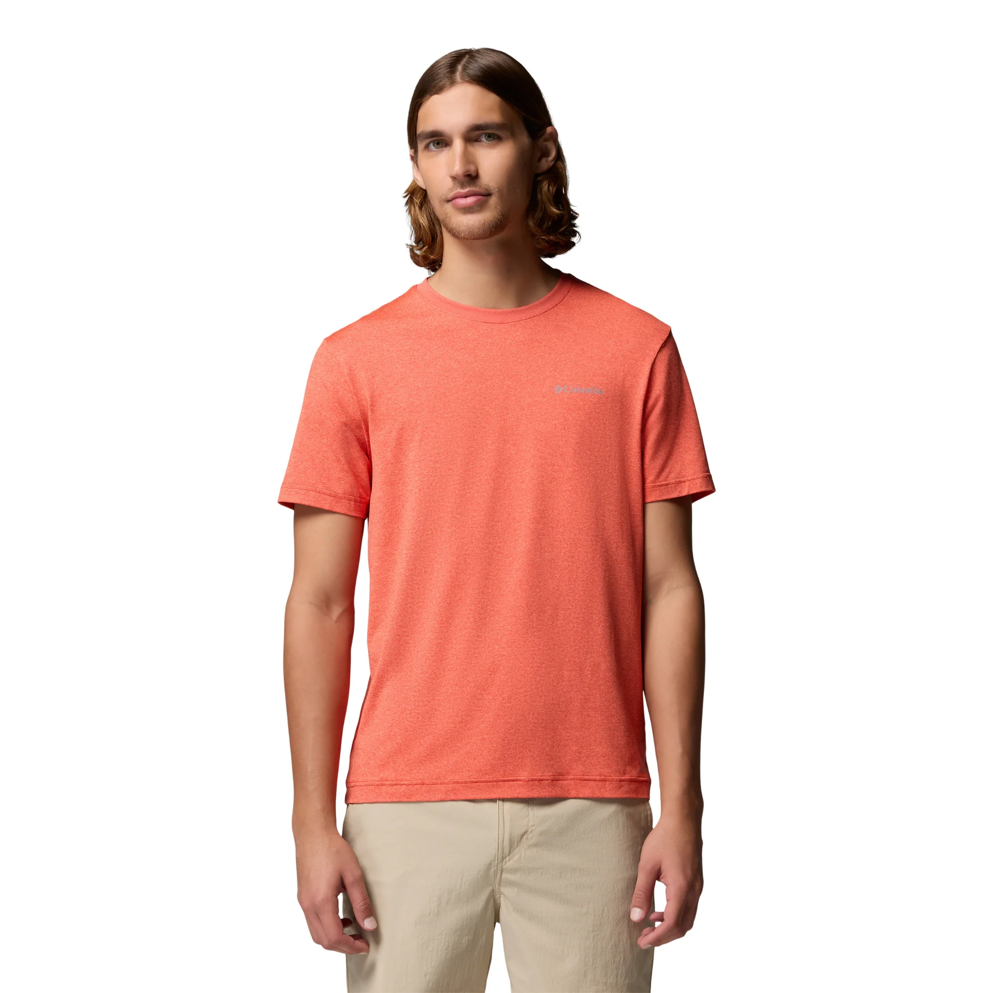 Columbia Men's Parsons Point Back Graphic UPF50 Short Sleeve Tee (Super Sonic Heather/Splatter Gem) - Image 2
