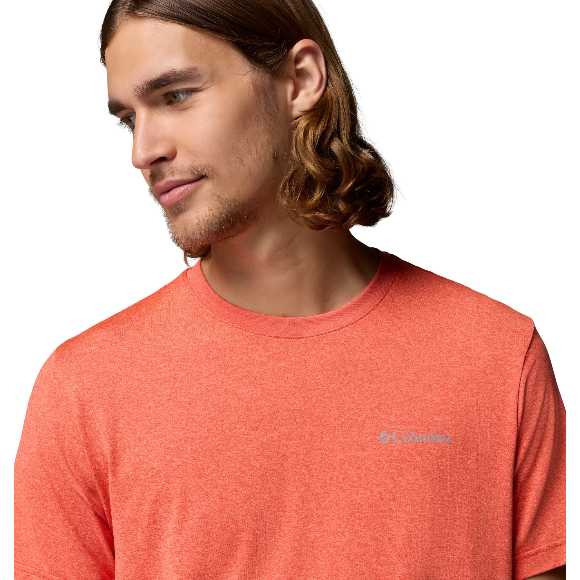 Columbia Men's Parsons Point Back Graphic UPF50 Short Sleeve Tee (Super Sonic Heather/Splatter Gem) - Image 4