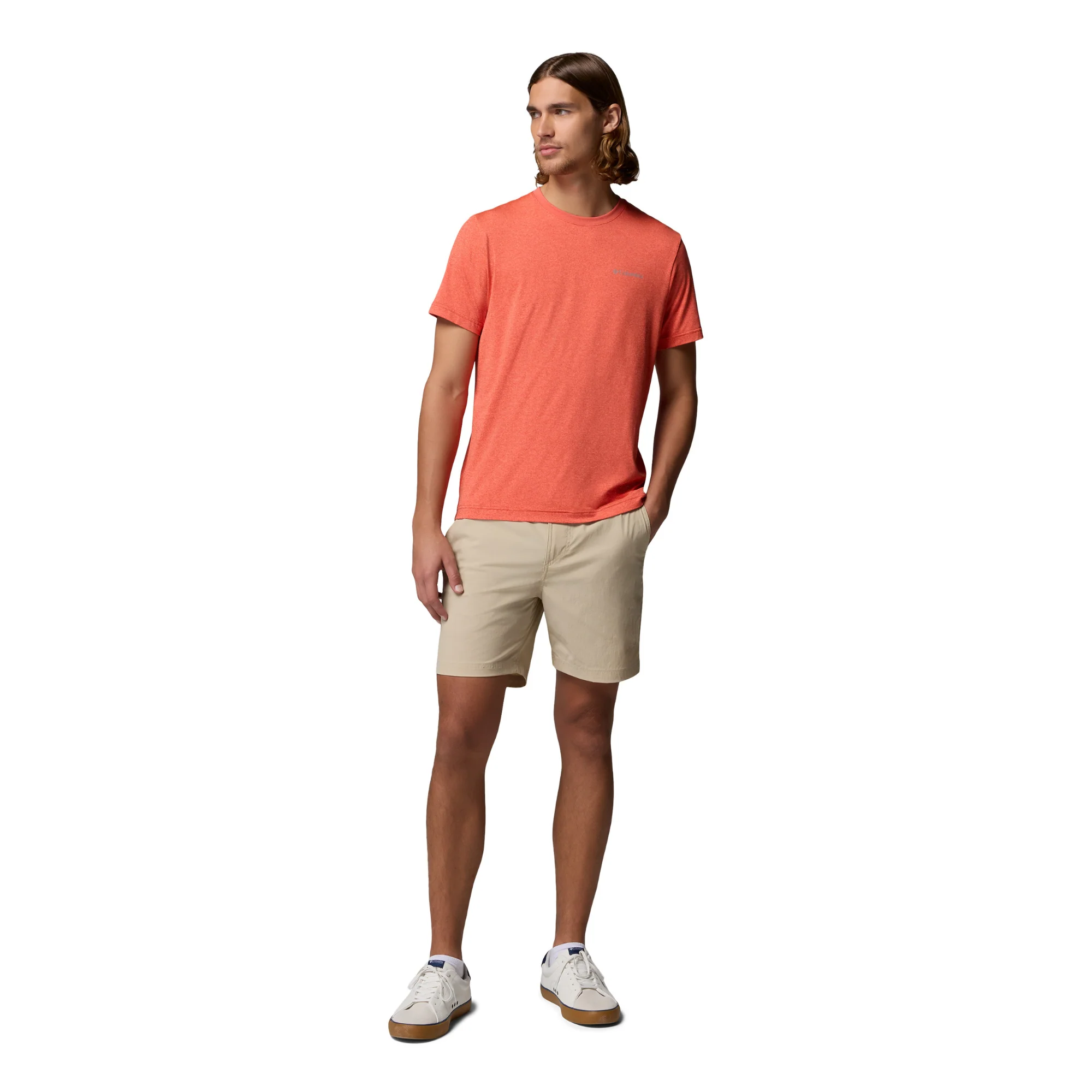 Columbia Men's Parsons Point Back Graphic UPF50 Short Sleeve Tee (Super Sonic Heather/Splatter Gem) - Image 6