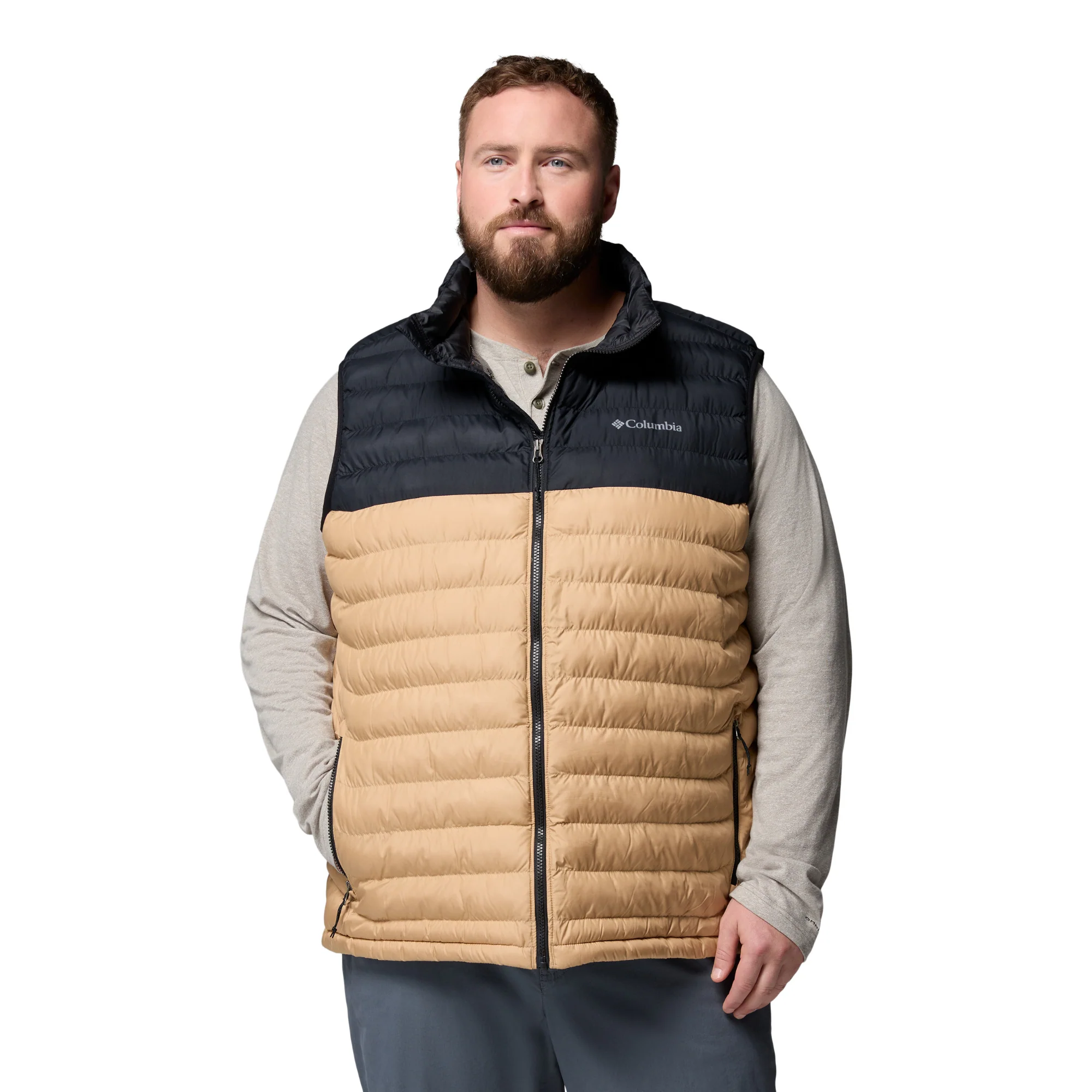 Columbia Men's Powder Lite II Insulated Vest (Canoe/Black) - Image 2