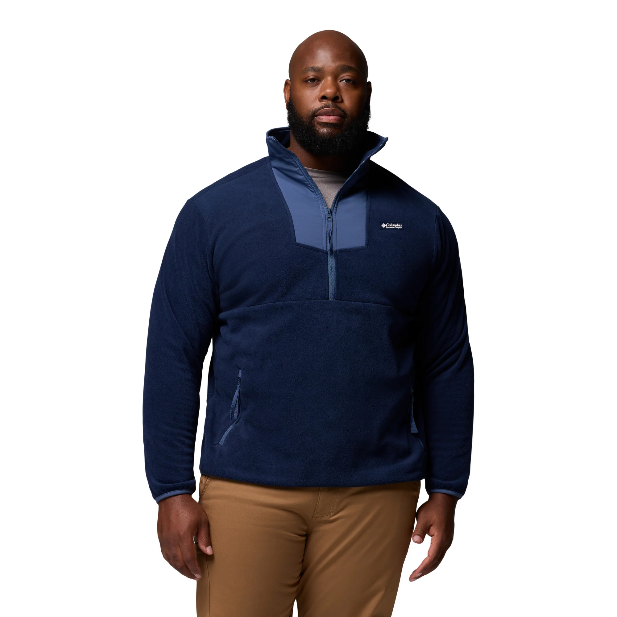 Columbia Men's Sequoia Grove Half Zip Fleece (Collegiate Navy/Dark Mountain) - Image 2