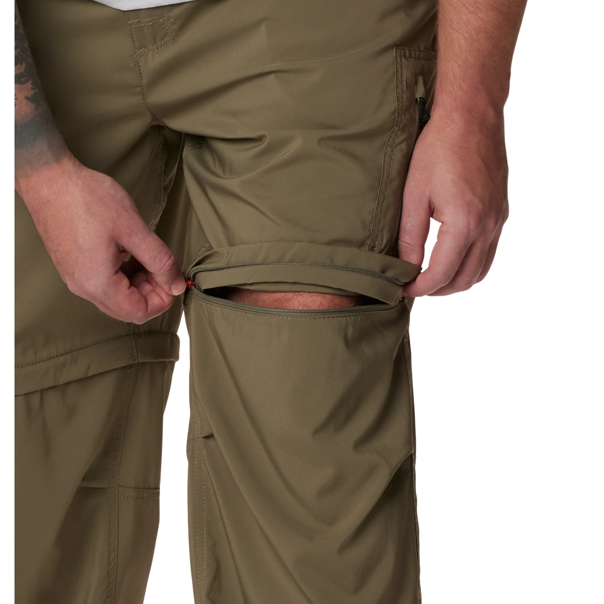 Columbia Men's Silver Ridge UPF50 Convertible Utility Trousers (Stone Green) - Image 16