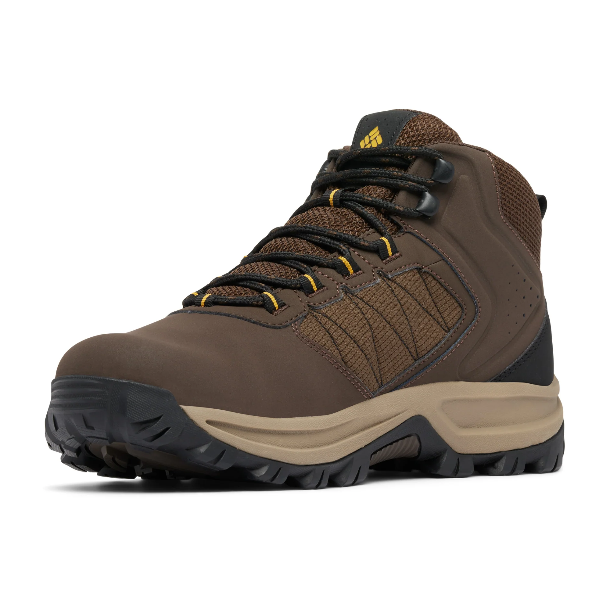 Columbia Men's Transverse Hike Waterproof Trail Boots (Cordovan/Golden Yellow) - Image 2