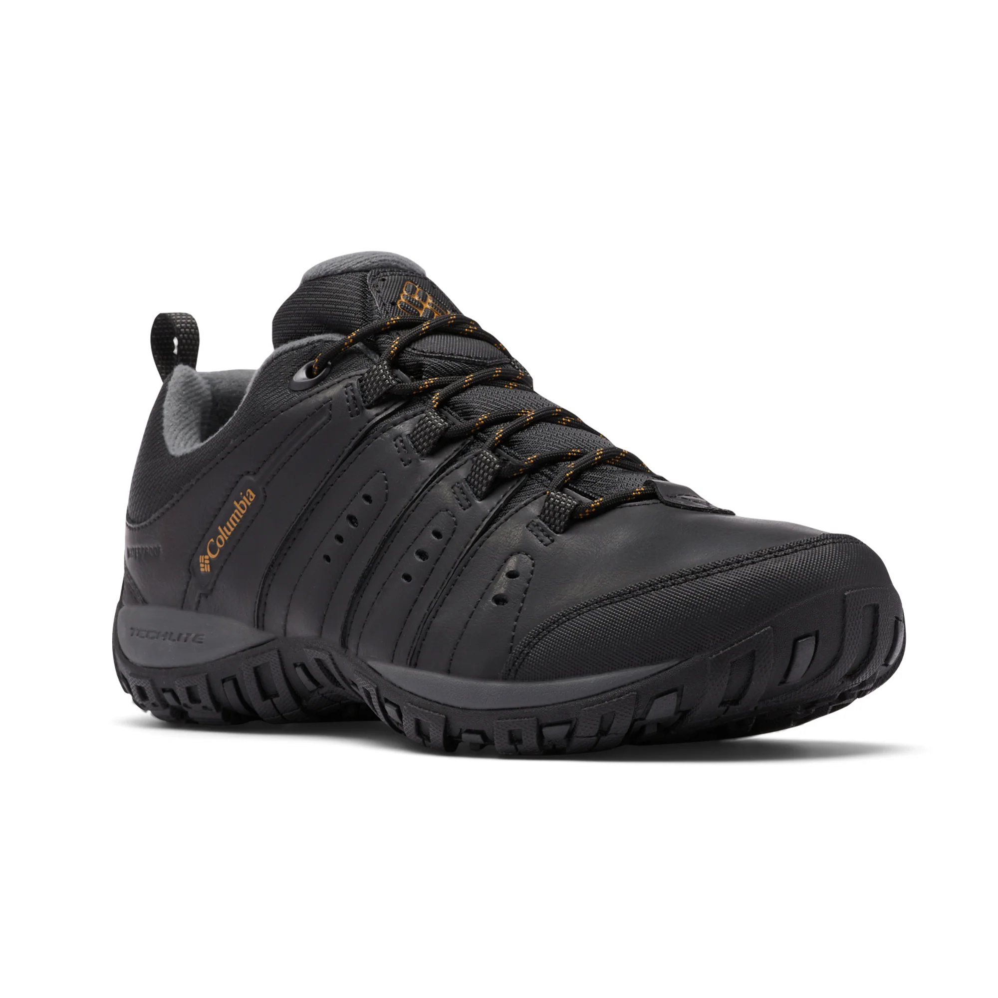 Columbia Men's Woodburn II Waterproof Trail Shoes (Black/Caramel) - Image 3