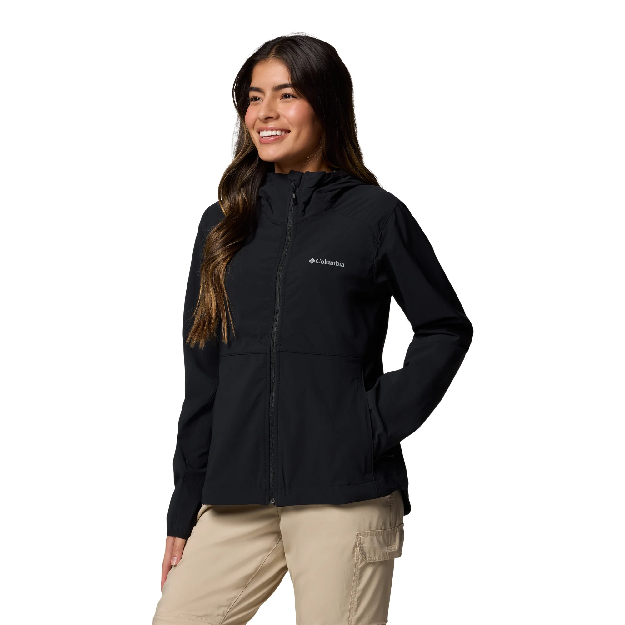 Columbia Women's Heather Canyon II Hooded Softshell Jacket (Black) - Image 3