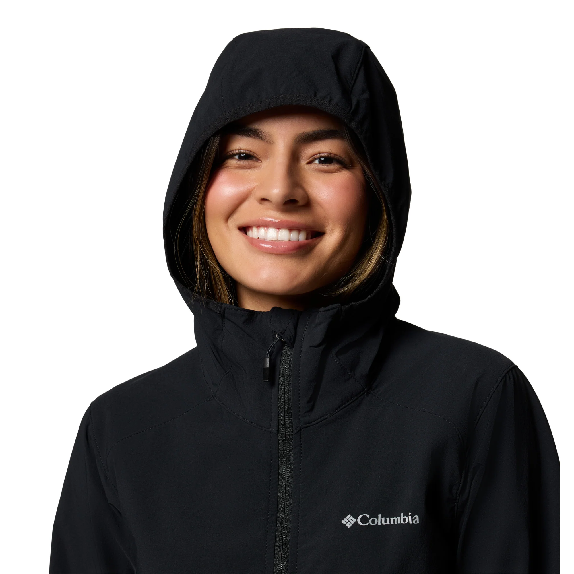 Columbia Women's Heather Canyon II Hooded Softshell Jacket (Black) - Image 4