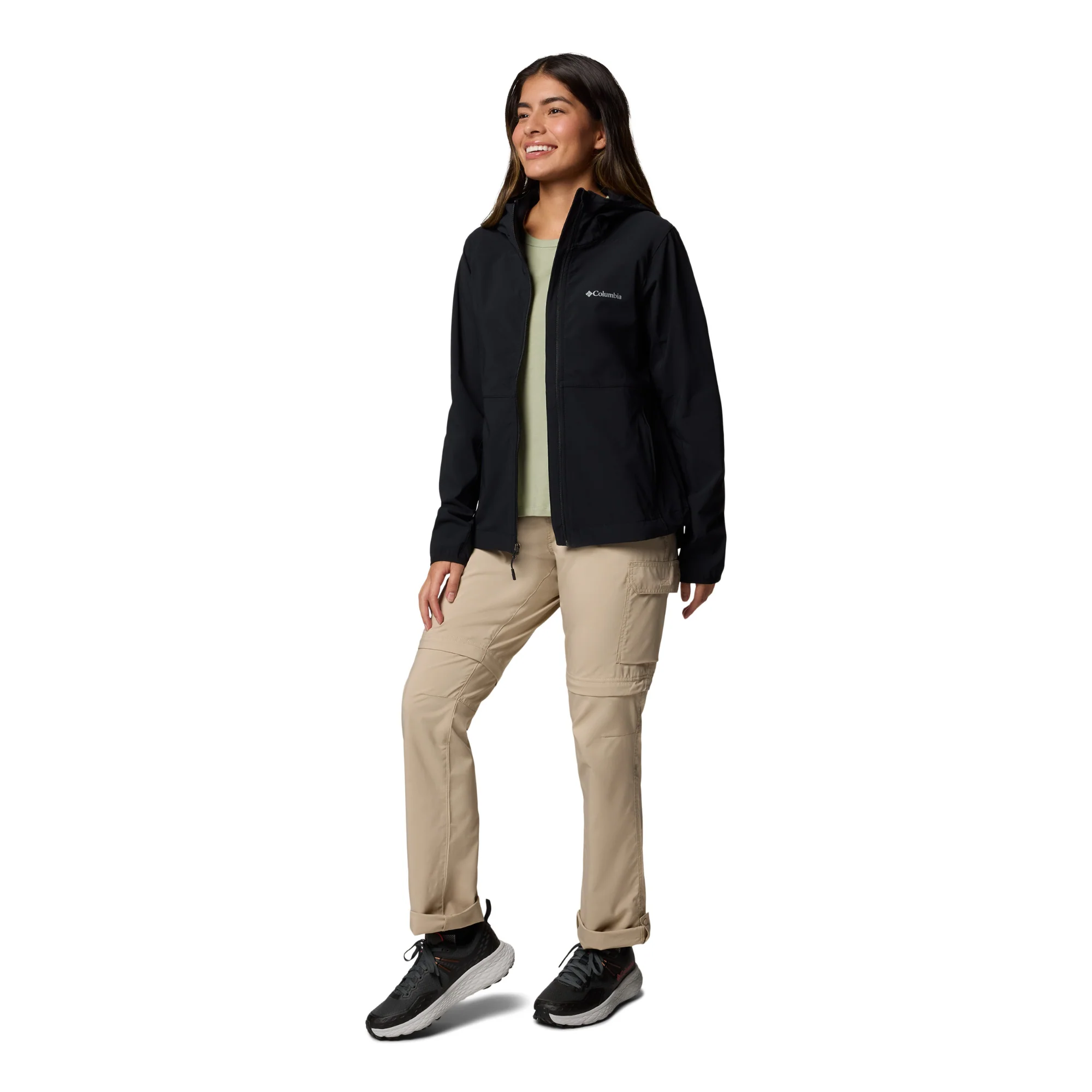 Columbia Women's Heather Canyon II Hooded Softshell Jacket (Black) - Image 7