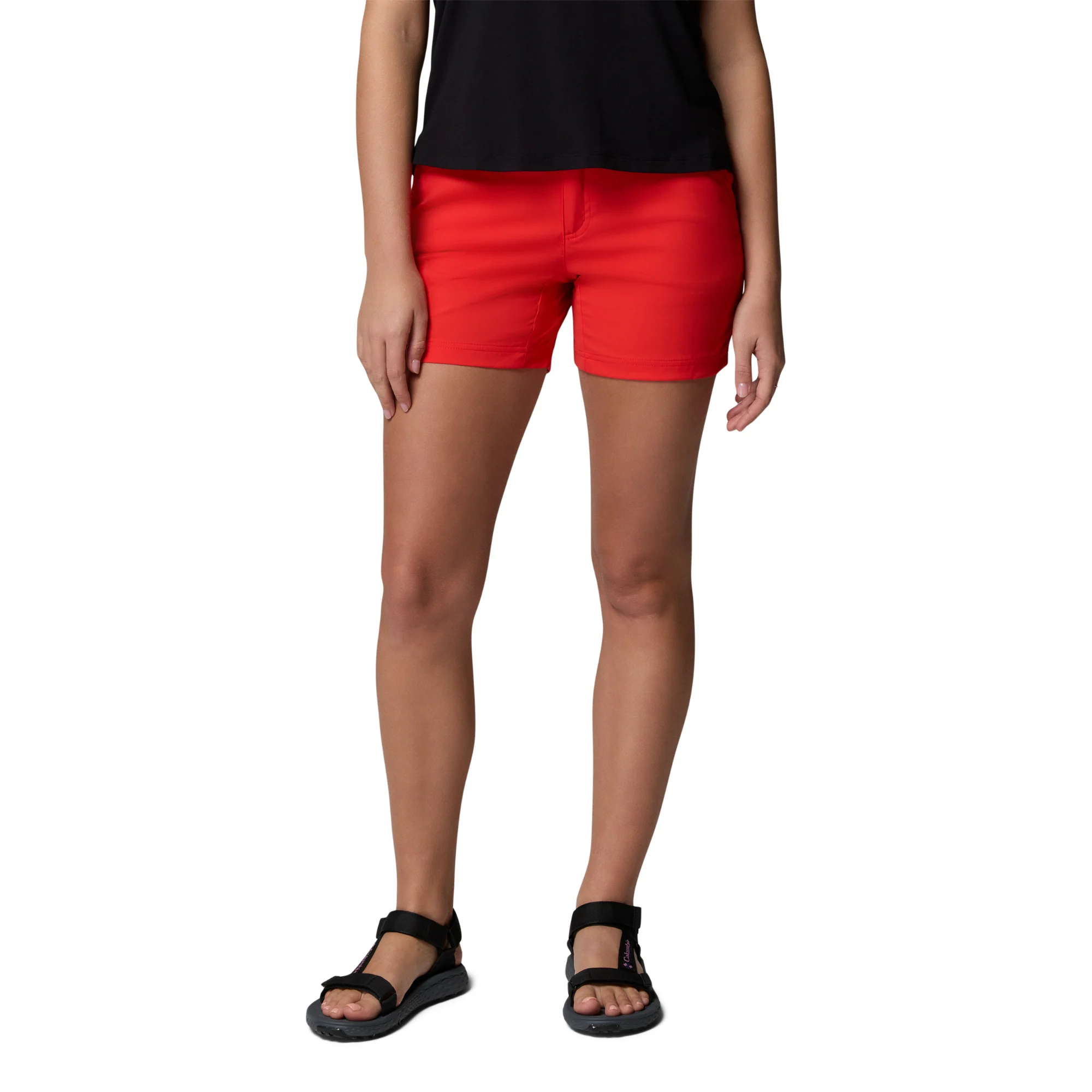 Columbia Women's Leslie Falls II UPF50 Shorts (Poppy Red)(5in)