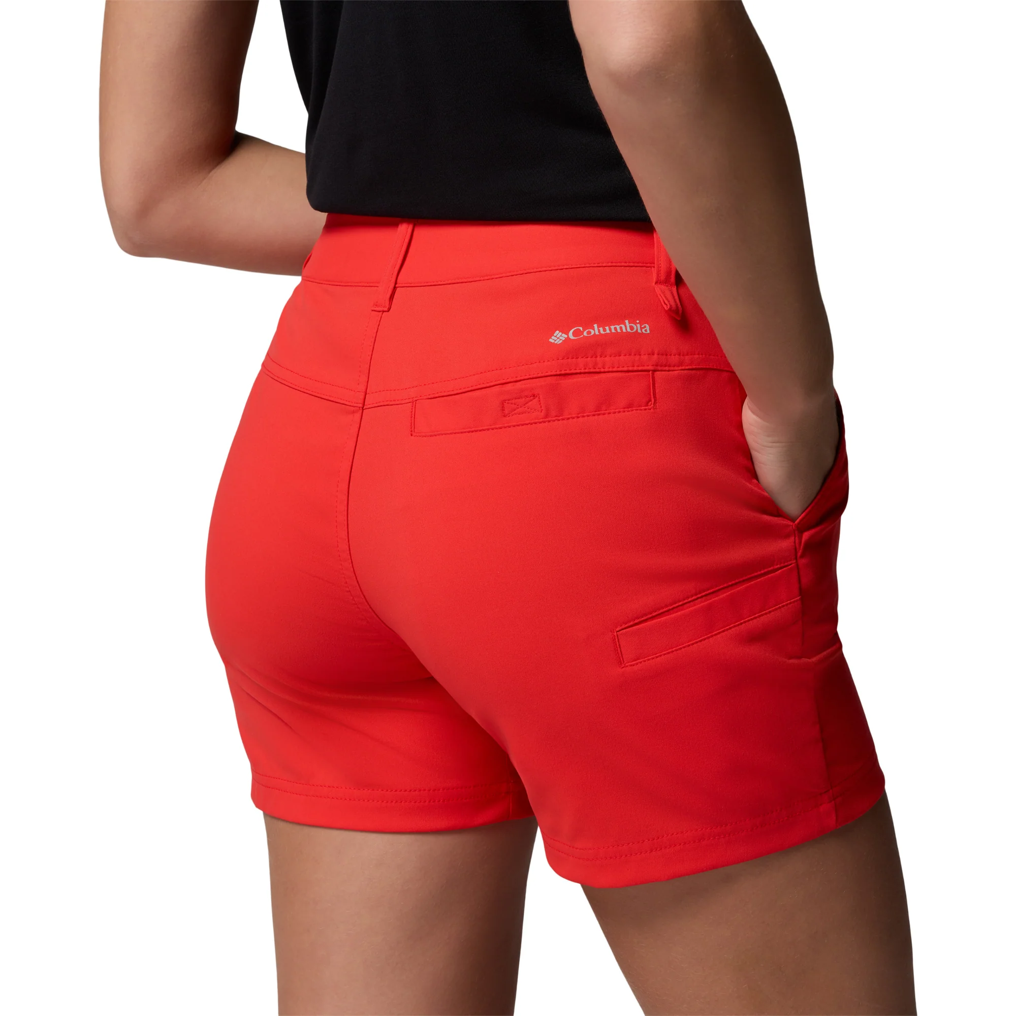 Columbia Women's Leslie Falls II UPF50 Shorts (Poppy Red)(5in) - Image 6
