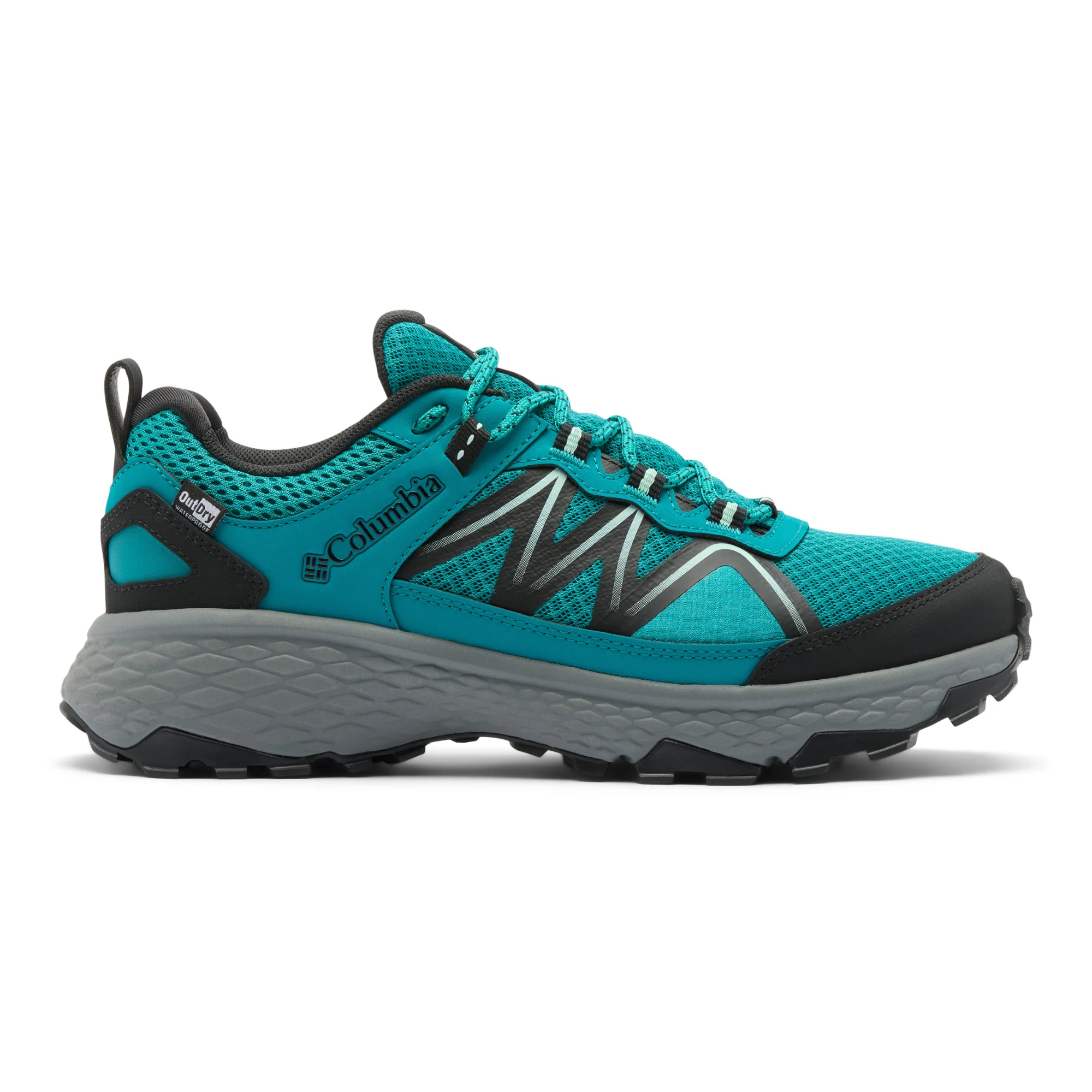 Columbia Women's Peakfreak Rush Outdry Waterproof Trail Shoes (Teal Chloride/Sea Ice) - Image 4