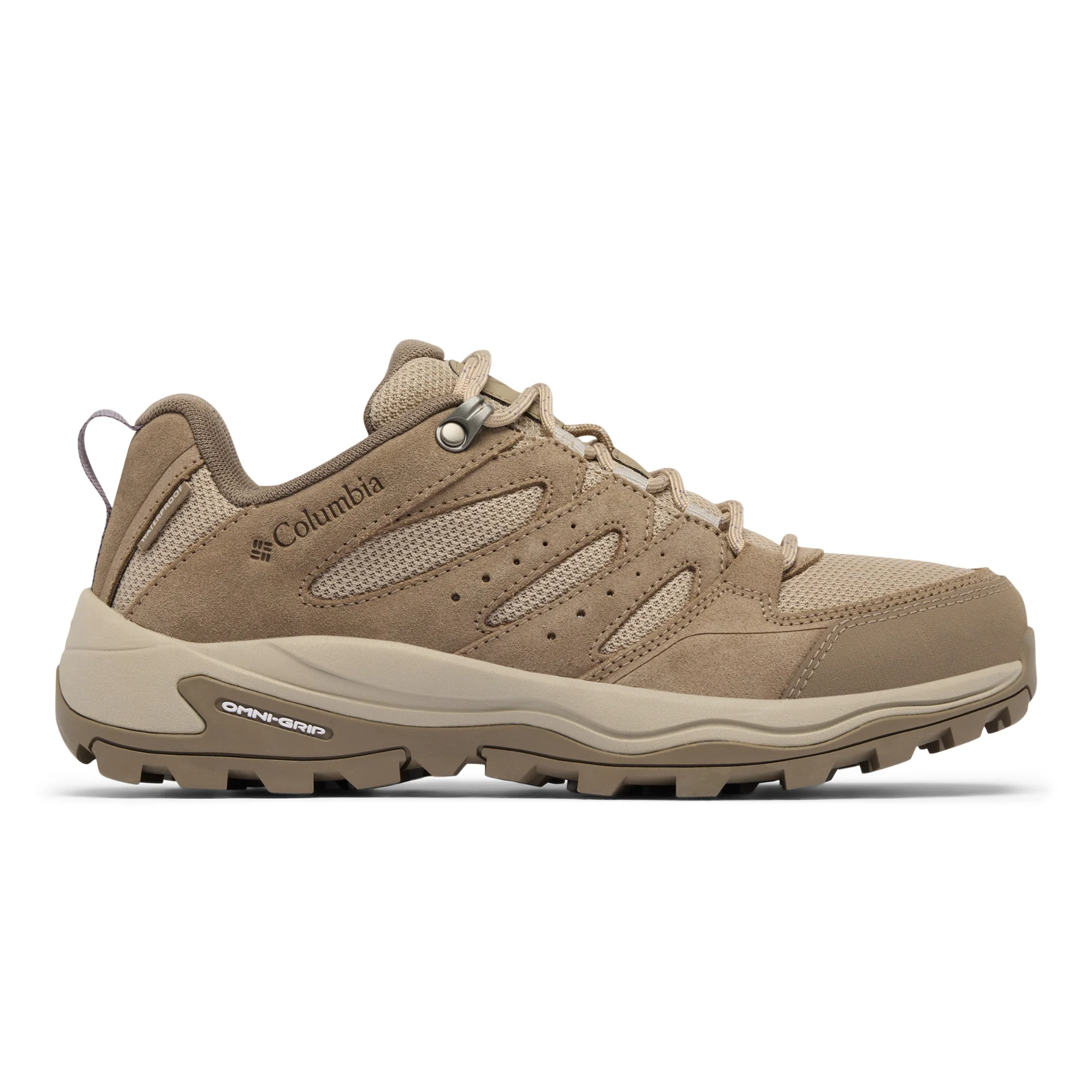 Columbia Women's Redmond IV Low Waterproof Trail Shoes (Wet Sand/Graphite Purple) - Image 4