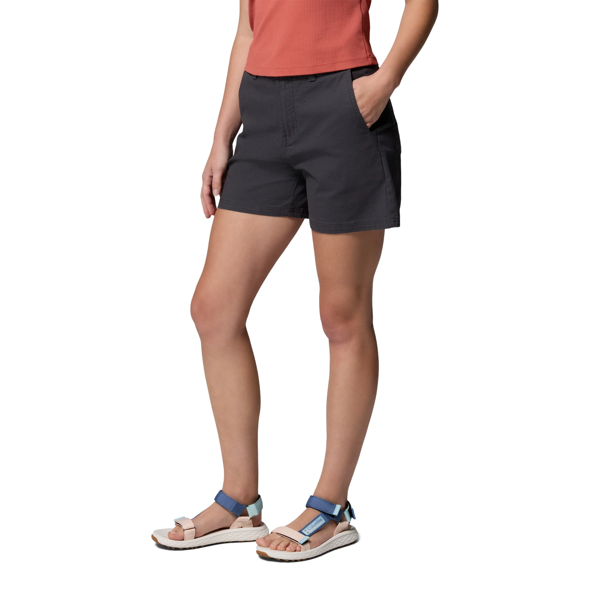 Columbia Women's ROC Shorts (Shark)(5in) - Image 2