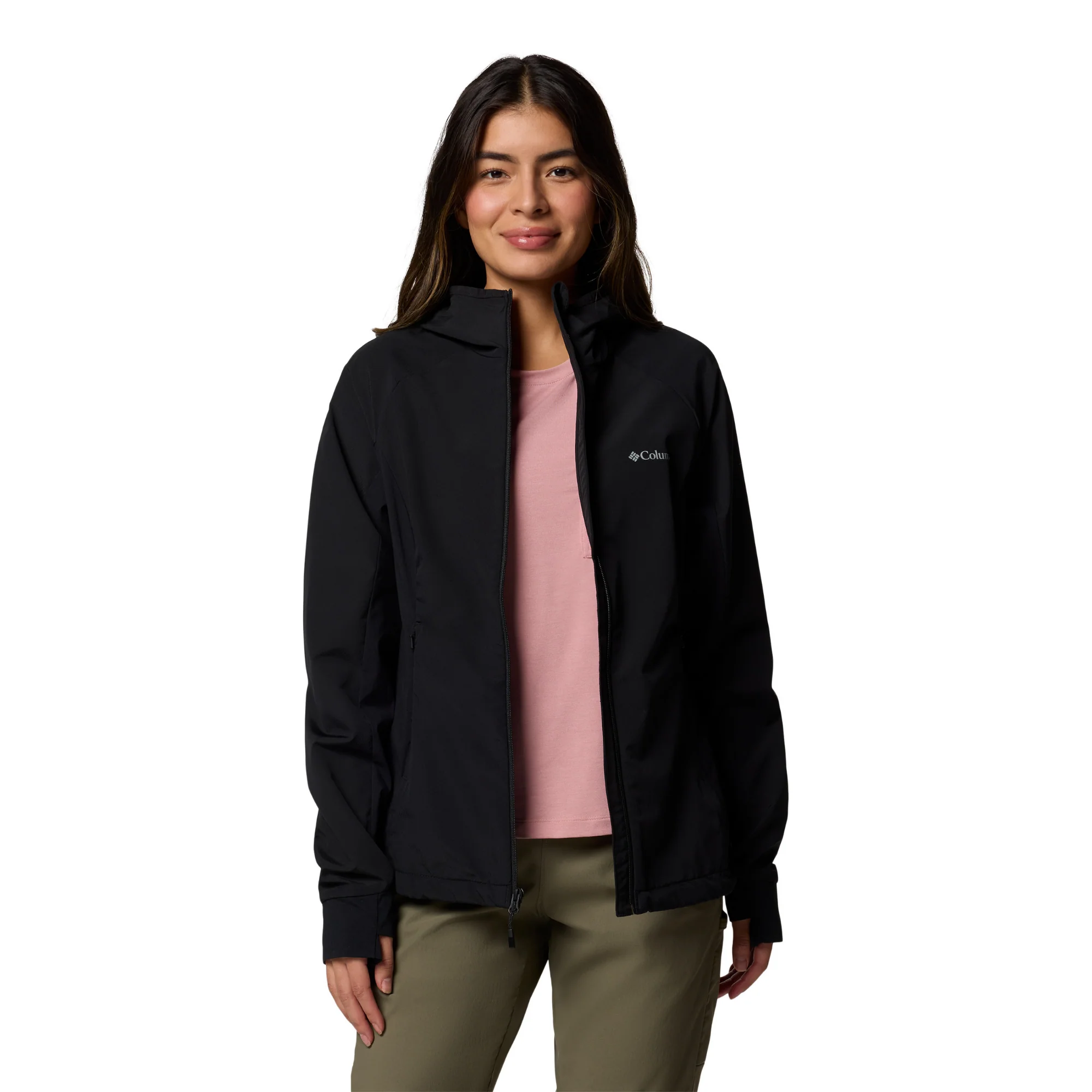 Columbia Women's Sweet As III Hooded Softshell Jacket (Black) - Image 7