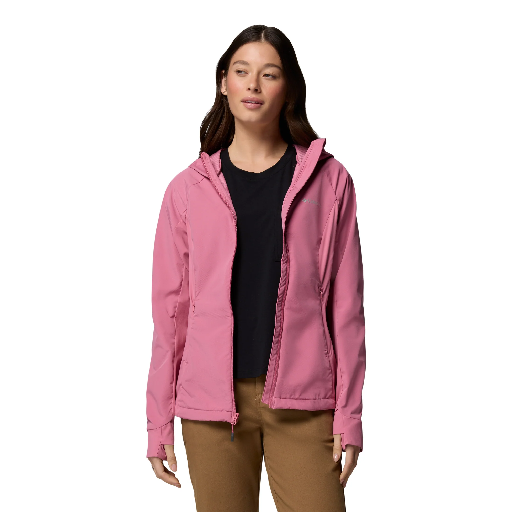Columbia Women's Sweet As III Hooded Softshell Jacket (Rosette) - Image 4
