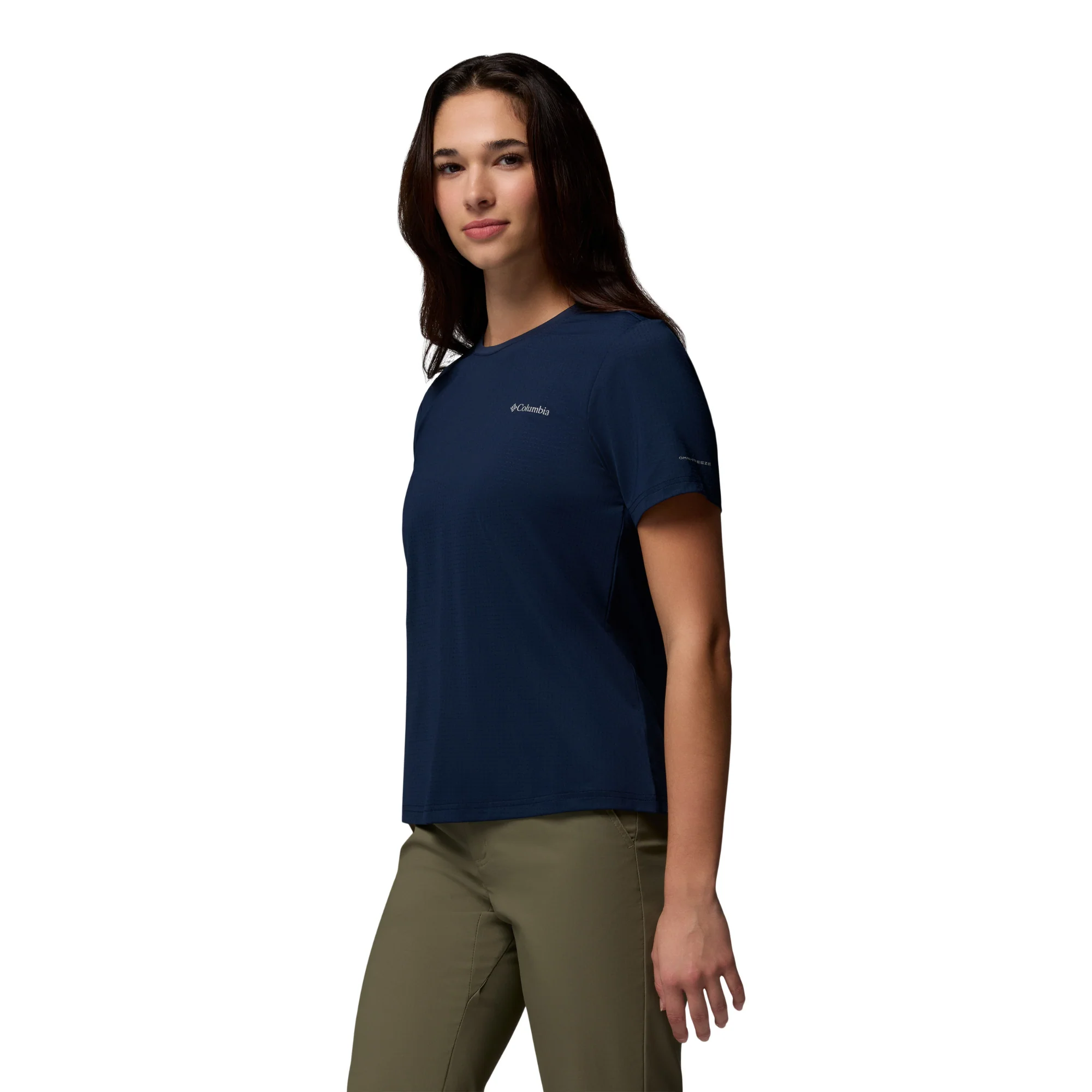 Columbia Women's Wild Springs UPF40 Short Sleeve Technical Tee (Collegiate Navy) - Image 2