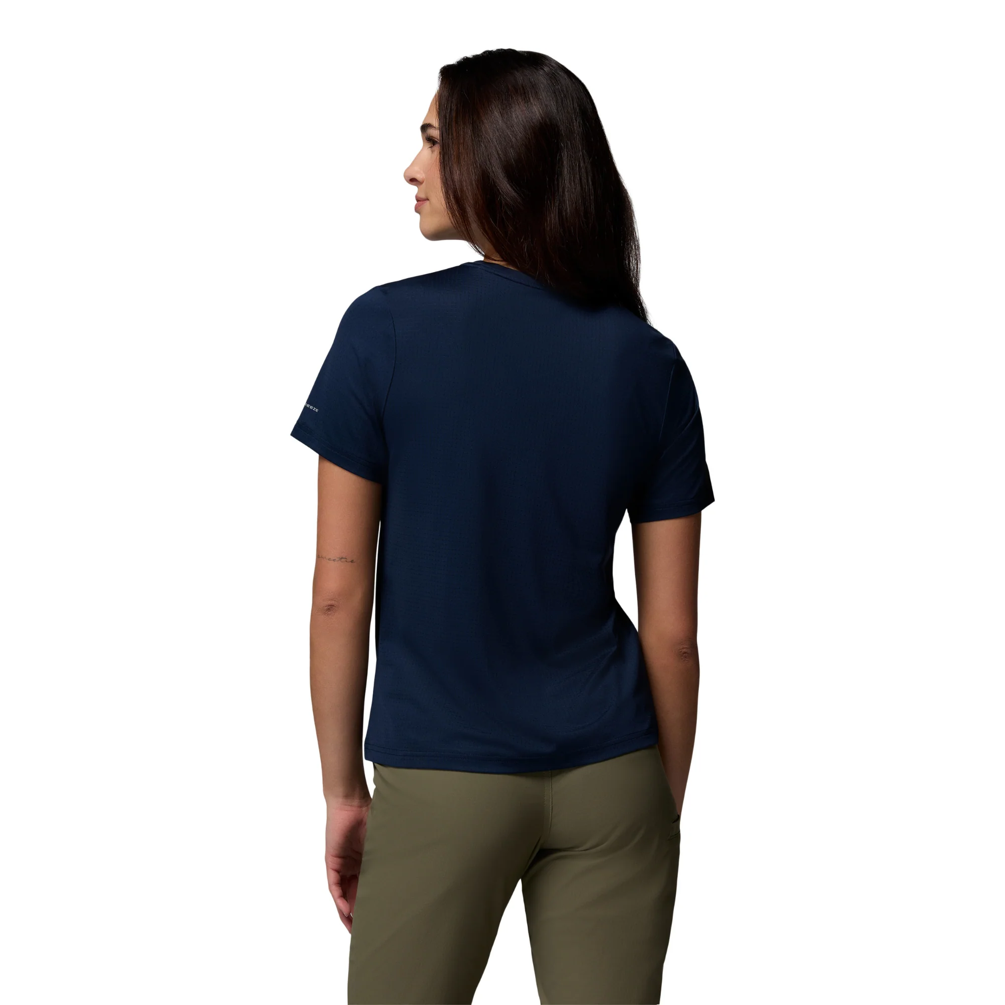 Columbia Women's Wild Springs UPF40 Short Sleeve Technical Tee (Collegiate Navy) - Image 3